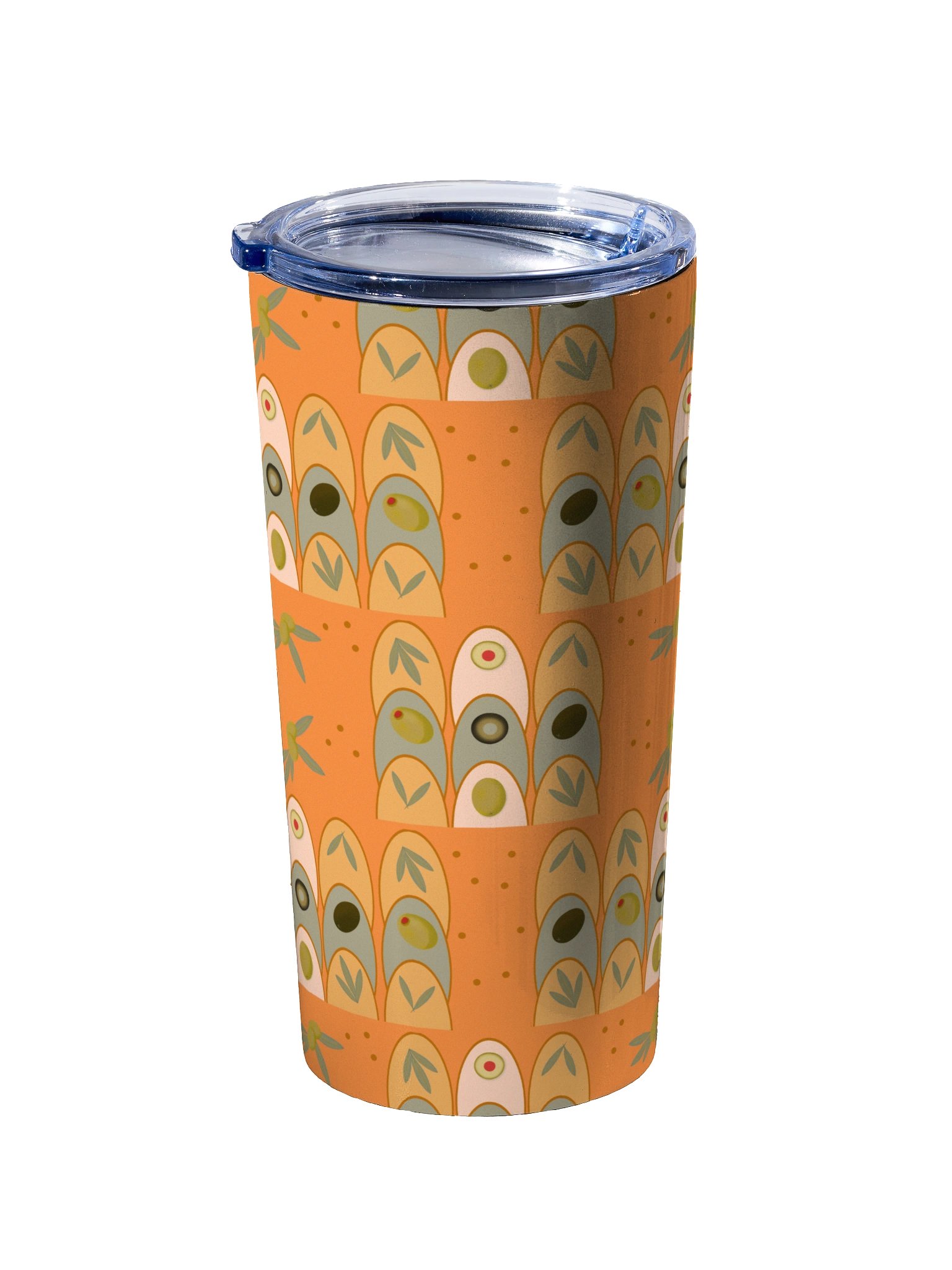 Olive Arcade Orange 20 oz Stainless Steel Tumbler product image (2)