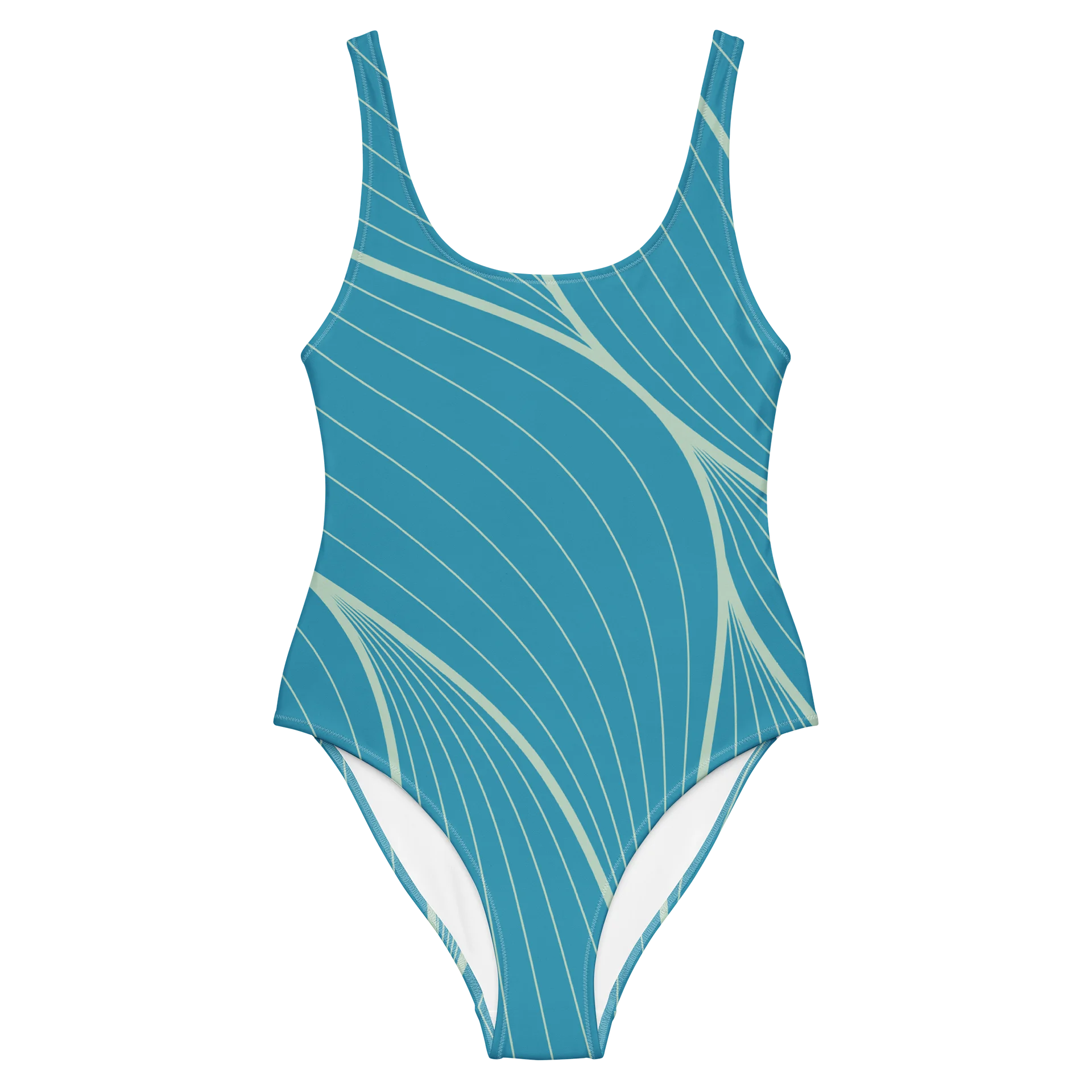 Turquoise Wave All-Over Print Swimsuit product image (8)