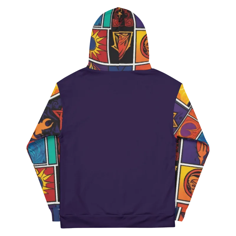 Purple & Multi Symbology Hoodie product image (12)