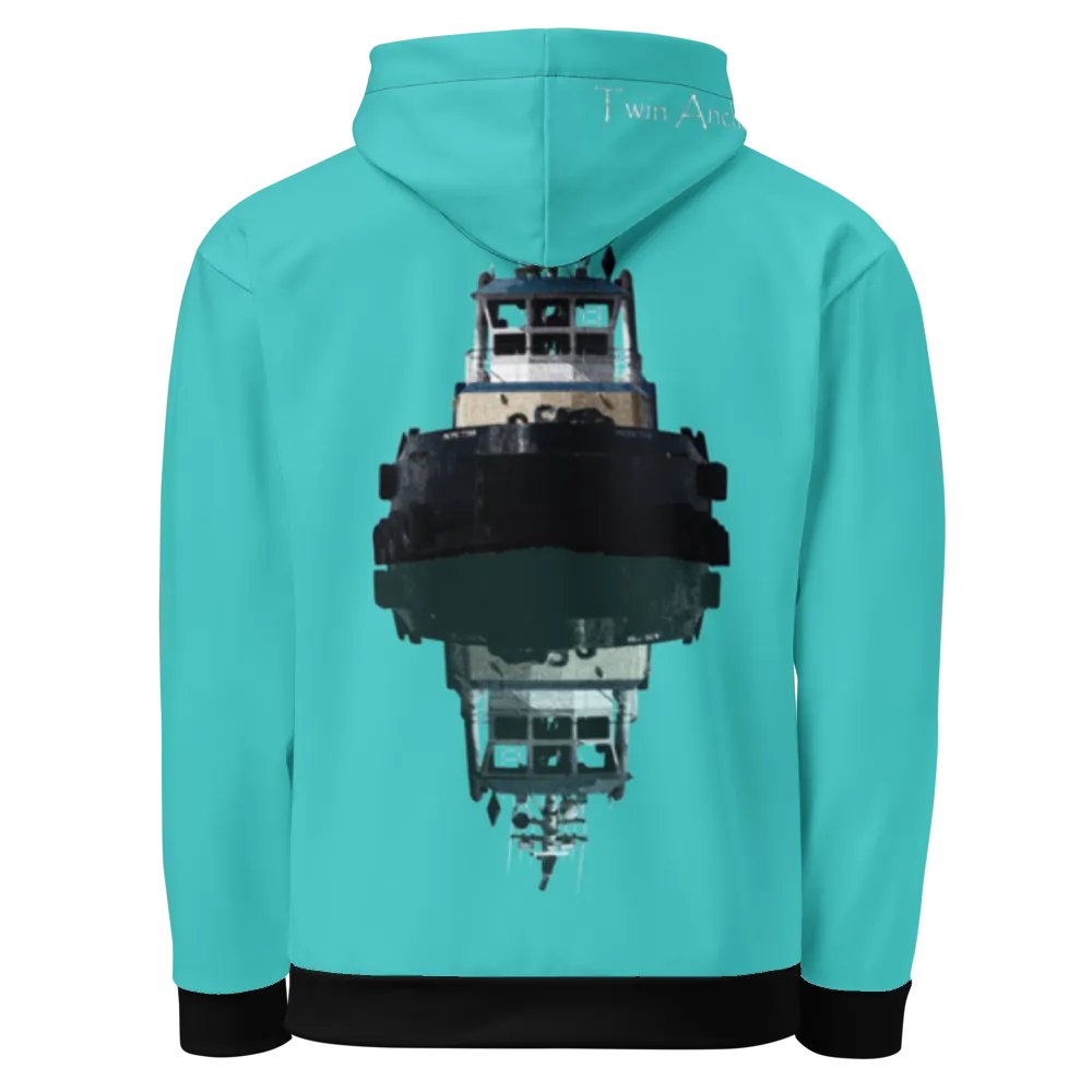 Tug Pacific Titan & Reflection (Turquoise) – Performance Marine Wear | Twin Anchor Apparel North Current Line product image (9)