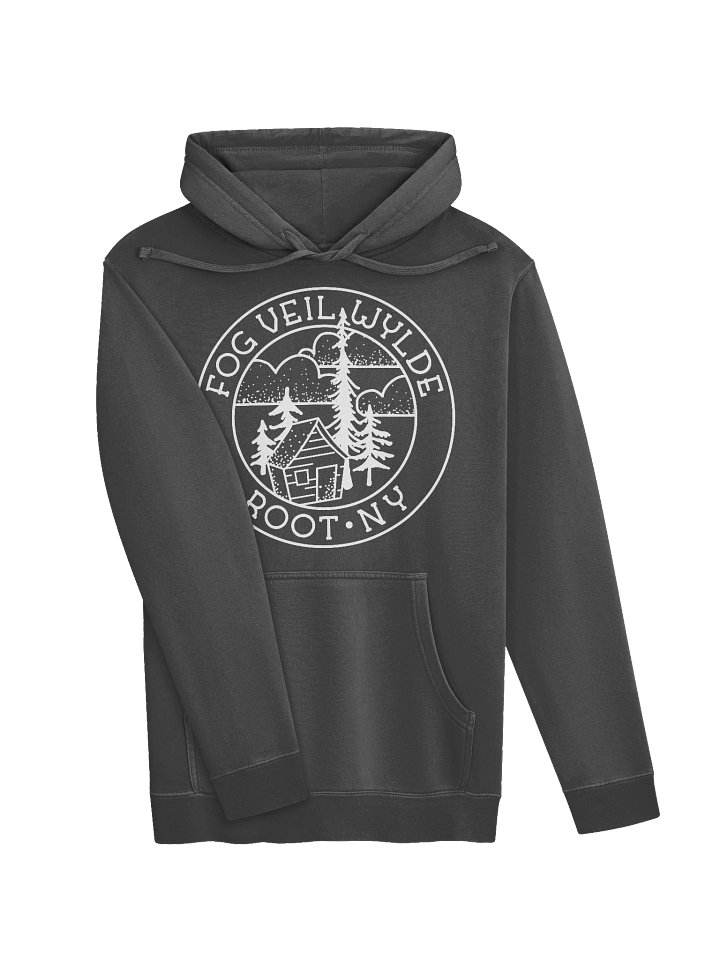 Classic Seal in White | Unisex Pigment-Dyed Hoodie product image (2)