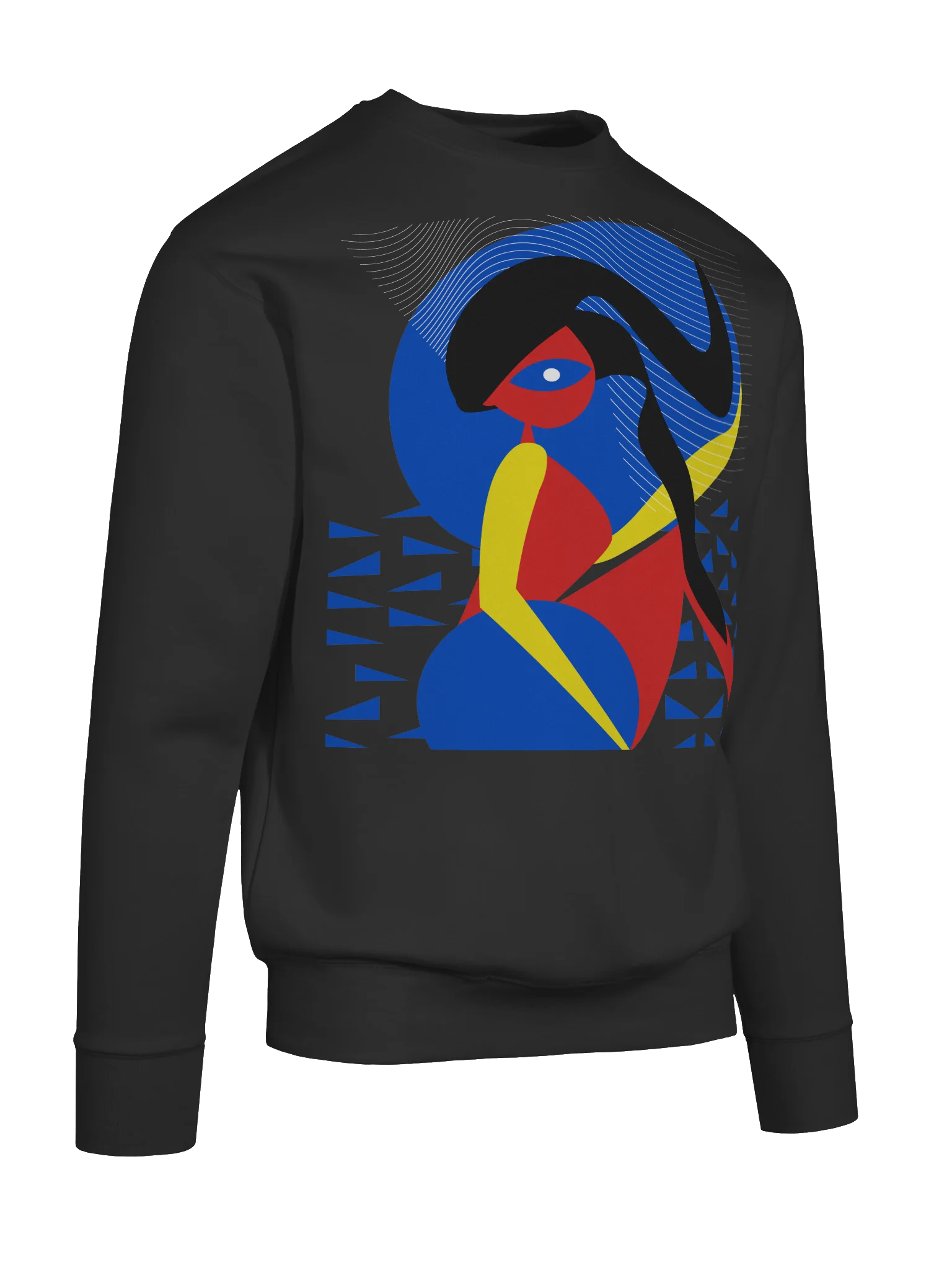 Sweater: Colorful abstract woman bathing in water product image (10)