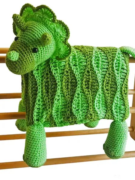 Dinosaur Baby Blanket Crochet Pattern - Amigurumi Dino Toy PDF - Crafting Happiness product image (9)