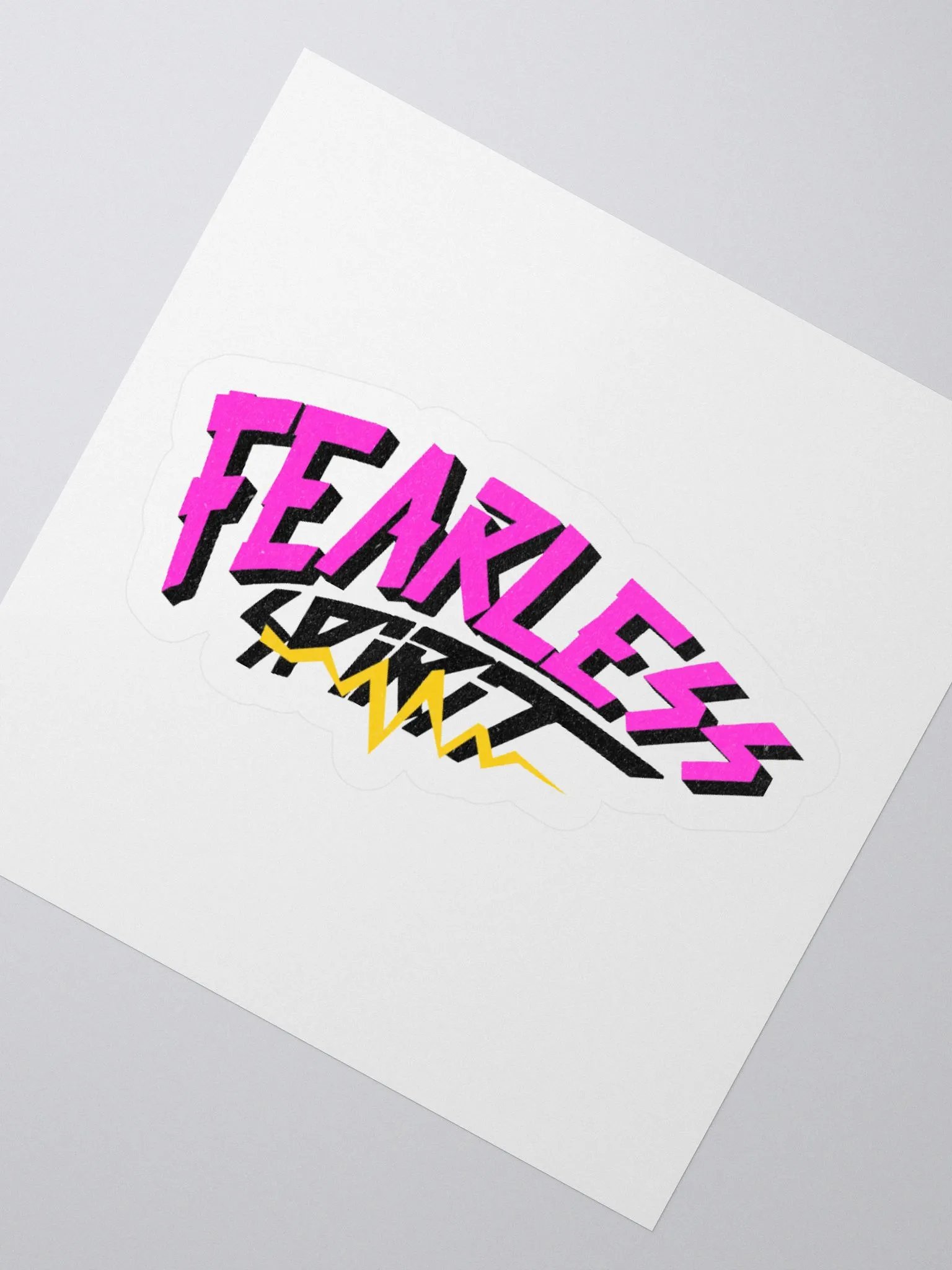 Fearless - Colorful Retro Gaming Sticker product image (3)