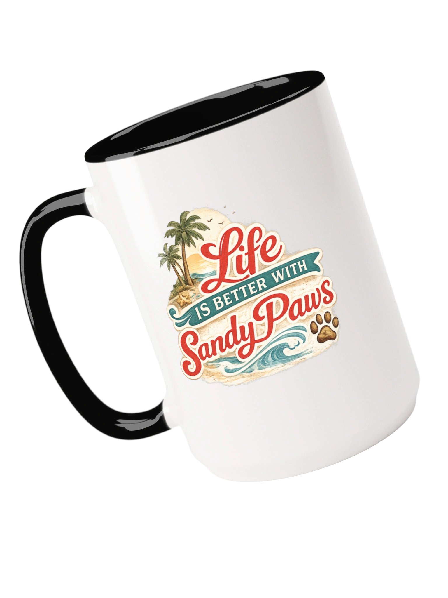 Sunny Loves to Surf Dog Mug product image (13)