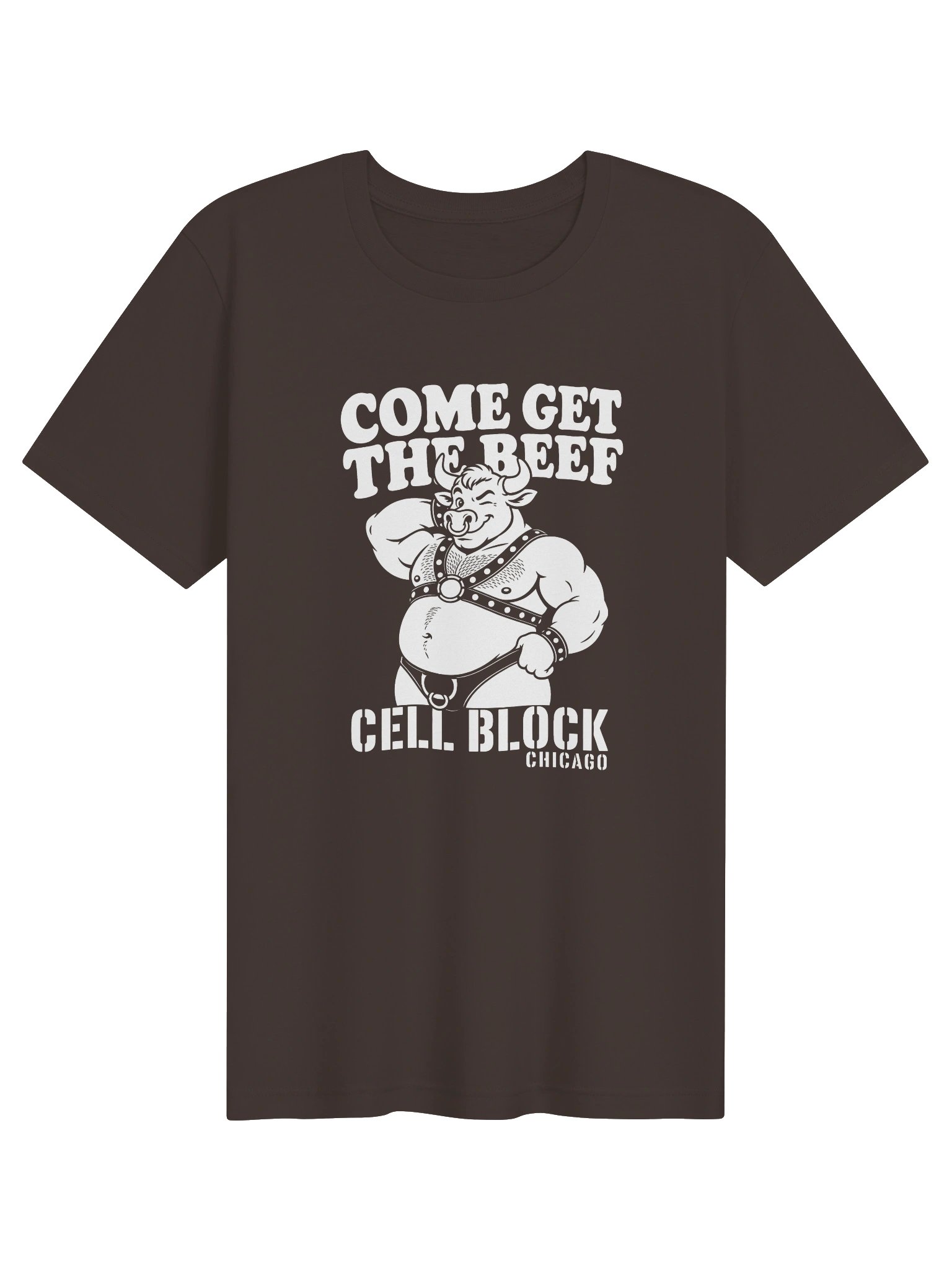 Cell Block Get The Beef Bull Graphic Tee product image (1)