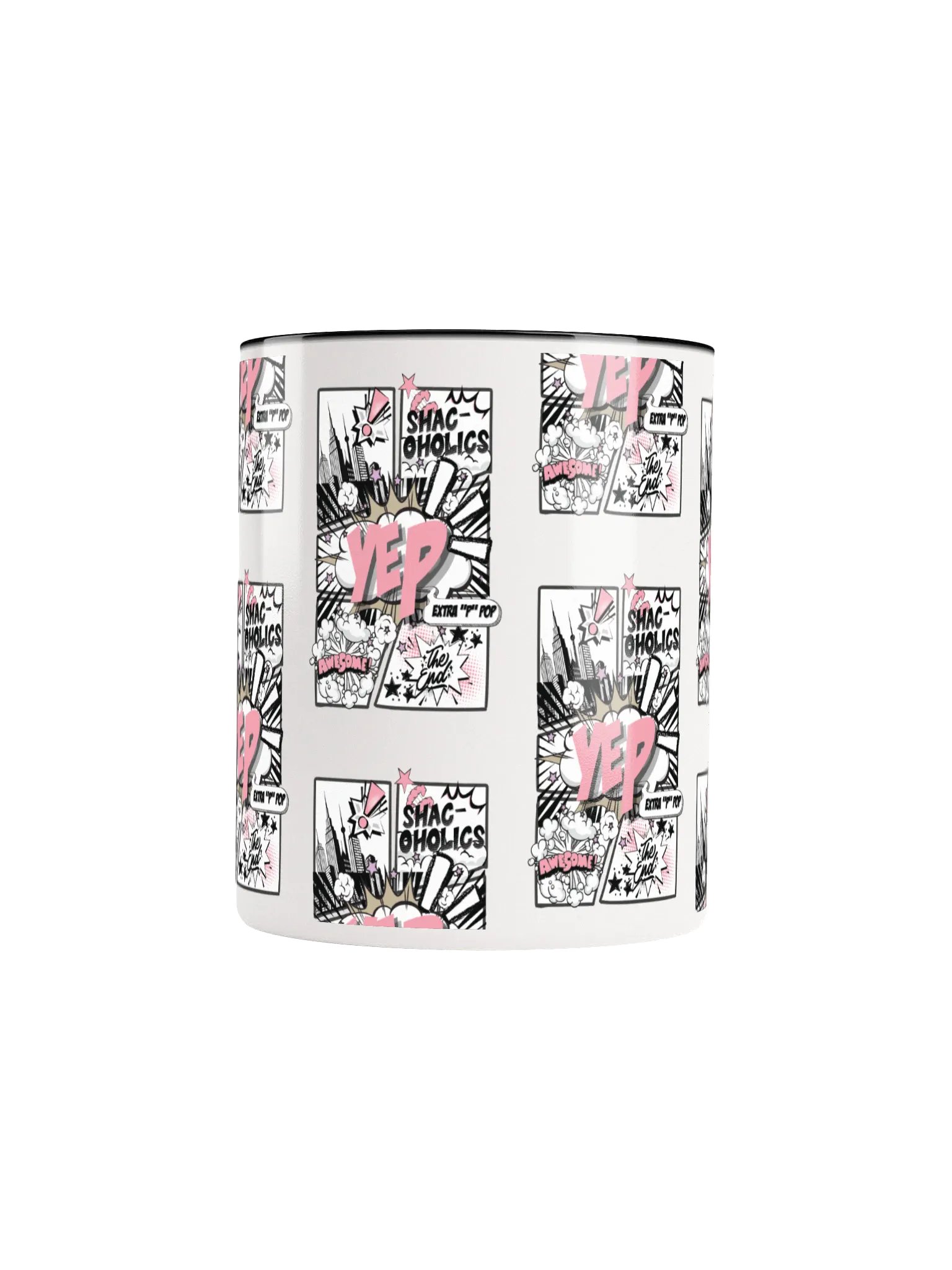 Shac-oholics Comic Blast Mug - Pink 