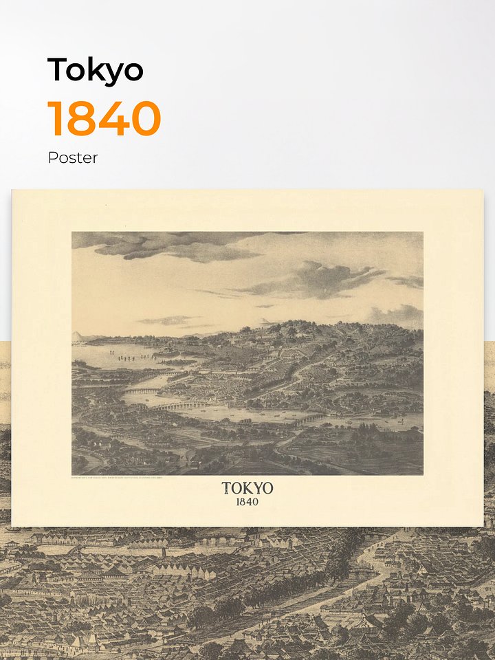Tokyo 1840 (Unframed Poster Print) product image (1)