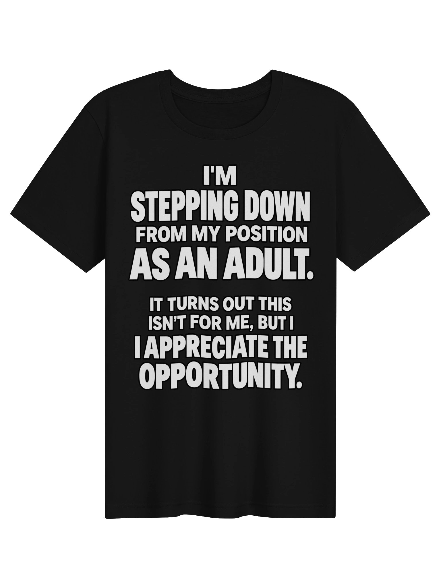Stepping Down As An Adult Tee – Funny Burnout Shirt product image (1)