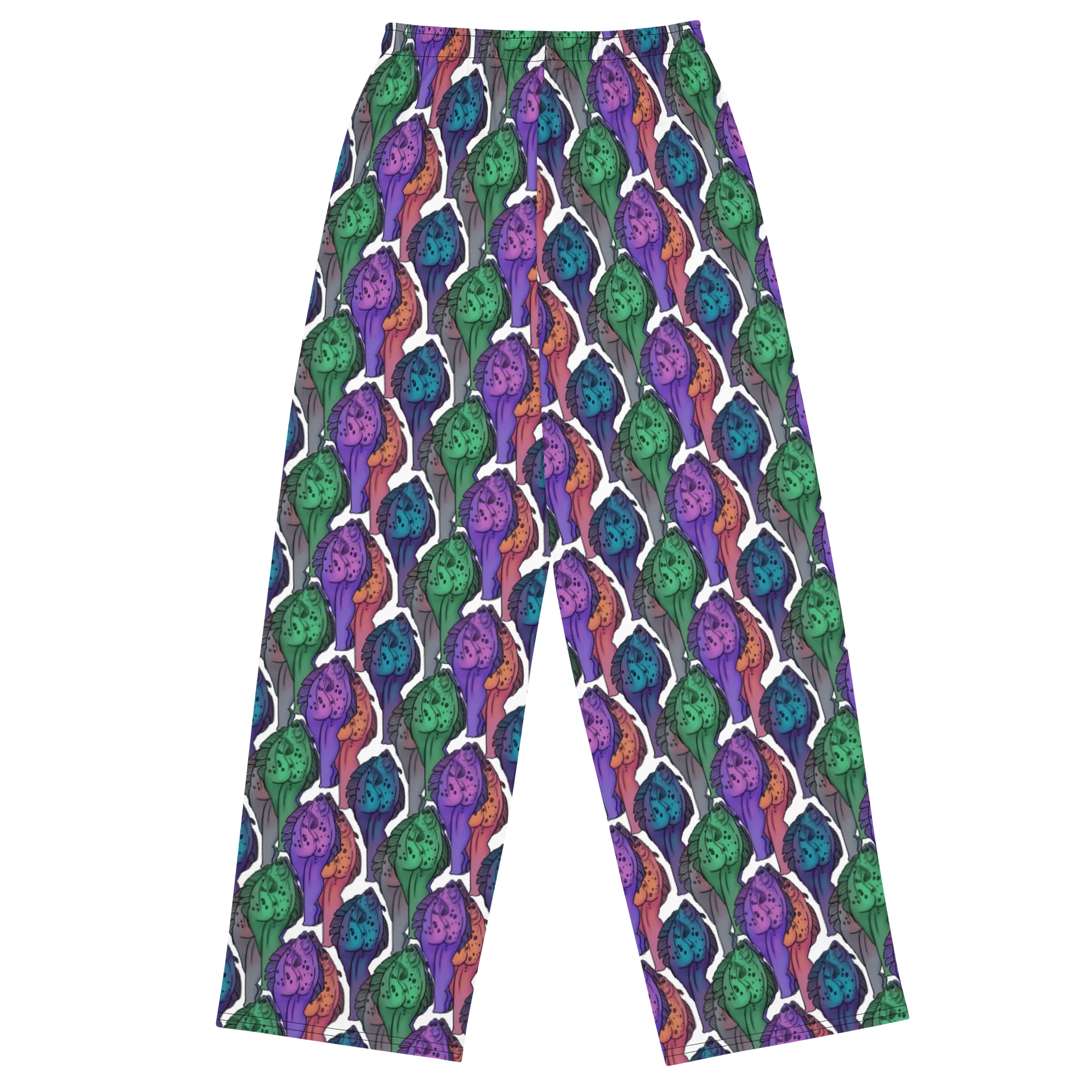 Colorful haliBUTT Pattern Wide-Leg Pants product image (2)