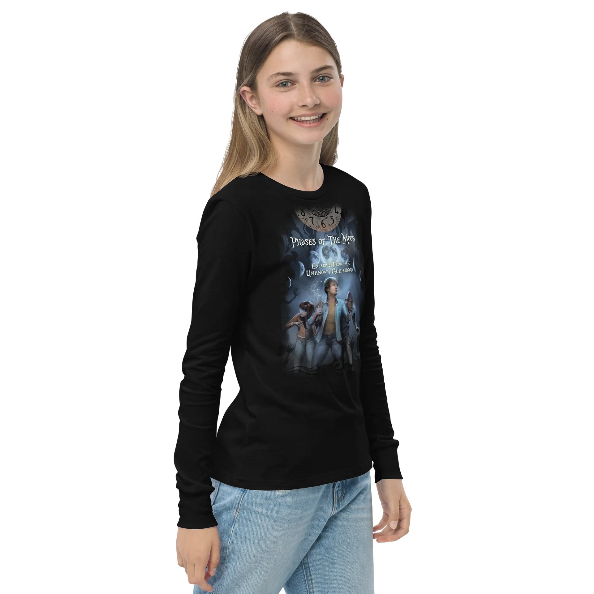 Phases of the Moon - Bella+Canvas Youth Long Sleeve T-Shirt product image (4)