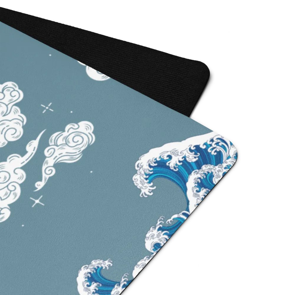 Japanese Waves And Clouds Yoga Mat product image (2)