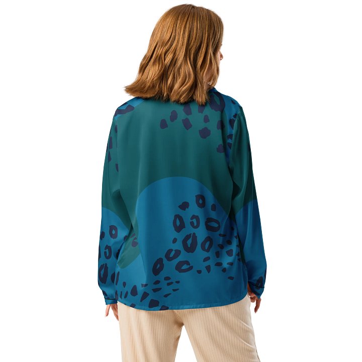 Ethereal Blue Camo Women's Pajama Top product image (3)