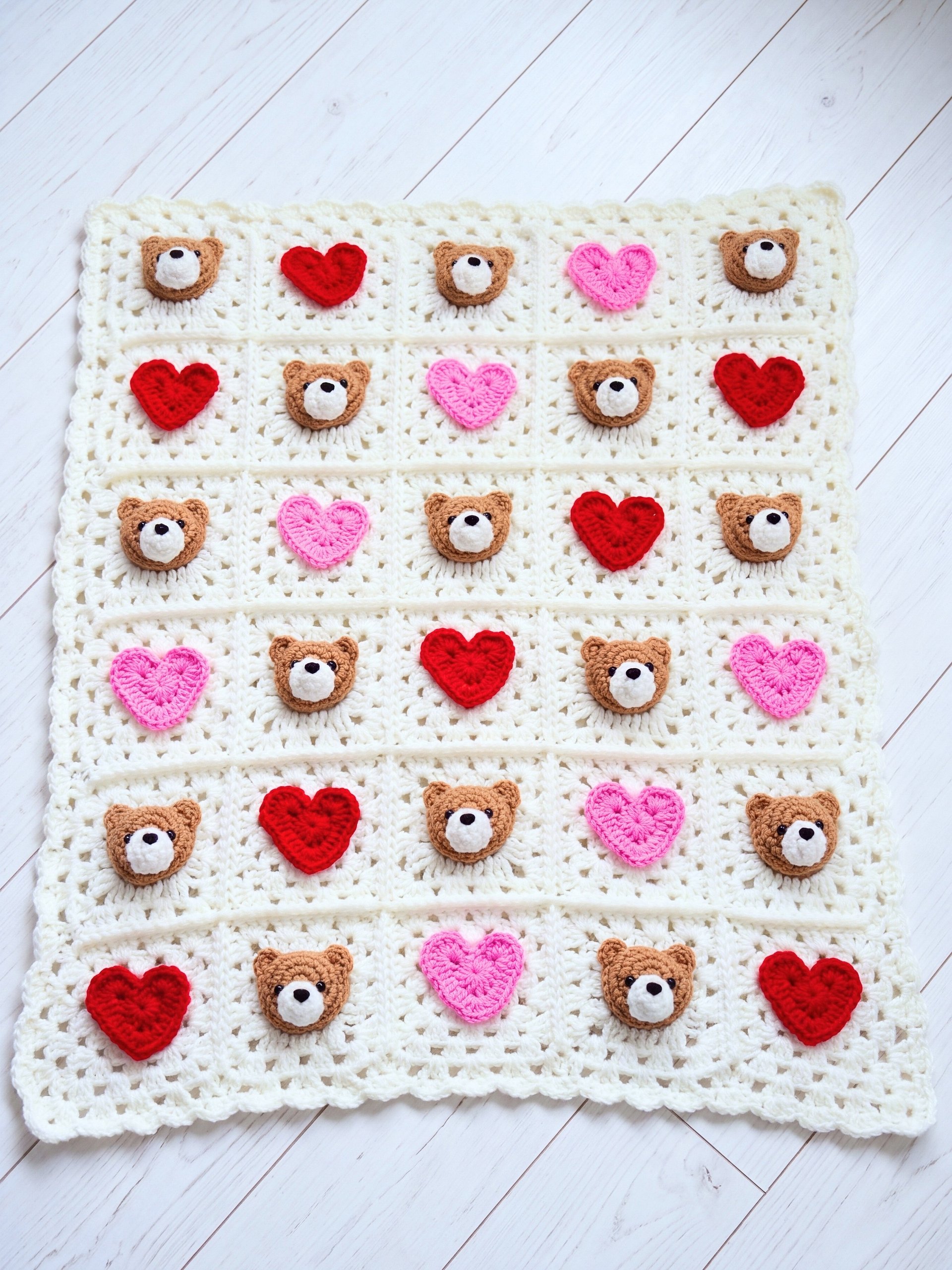 Teddy, With Love Blanket Crochet Pattern product image (4)