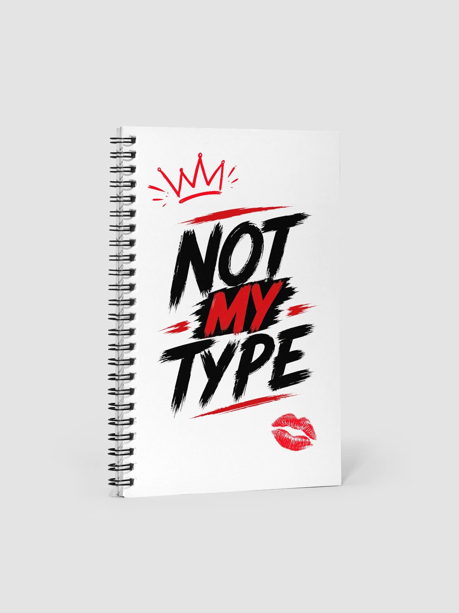 Bold Red Graphic Spiral Notebook product image (1)