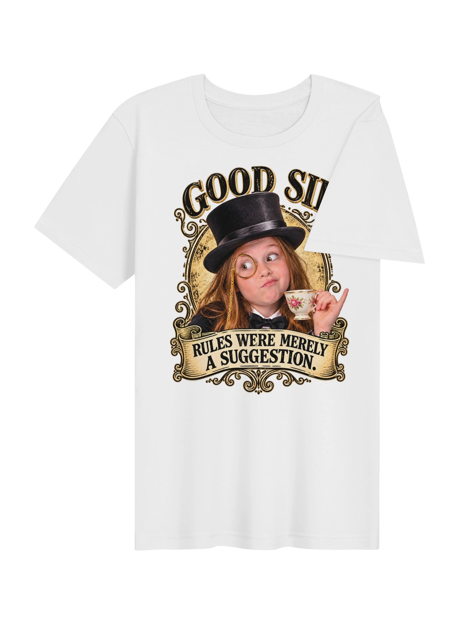 Good Sir Victorian Tea-Time Mischief T-Shirt product image (10)