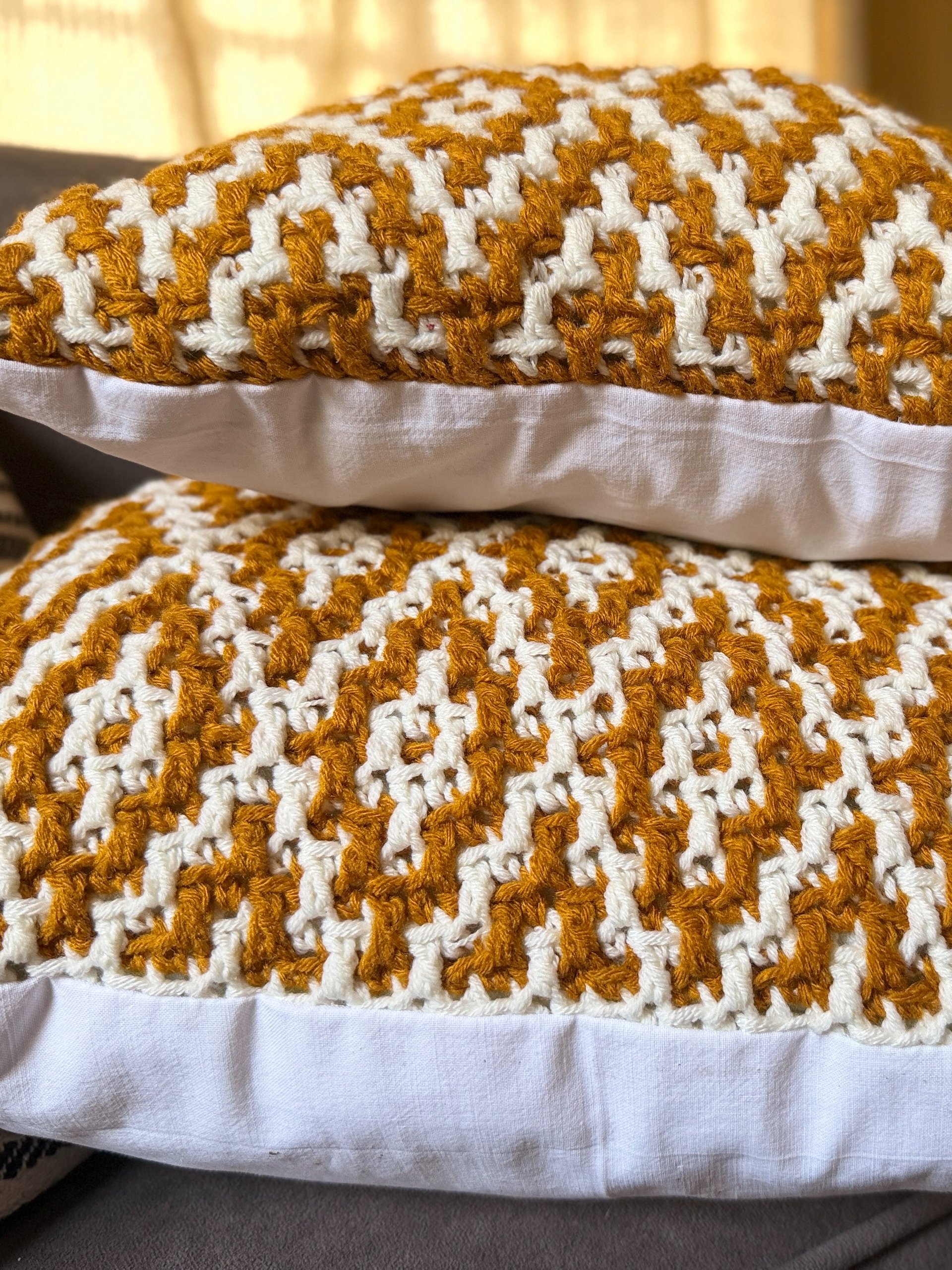 Crochet Mosaic Cushion Cover Pattern product image (3)