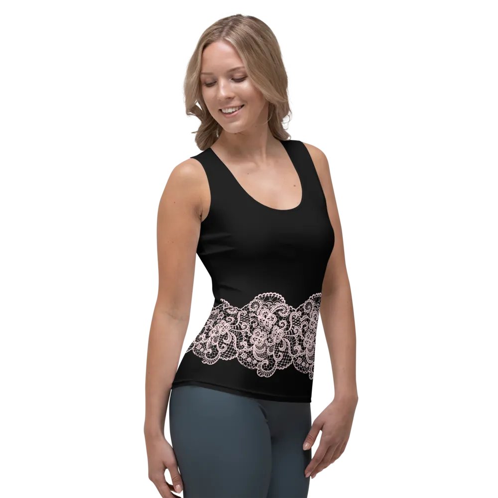 Lace Pink Premium Sleeveless T-Shirt product image (6)