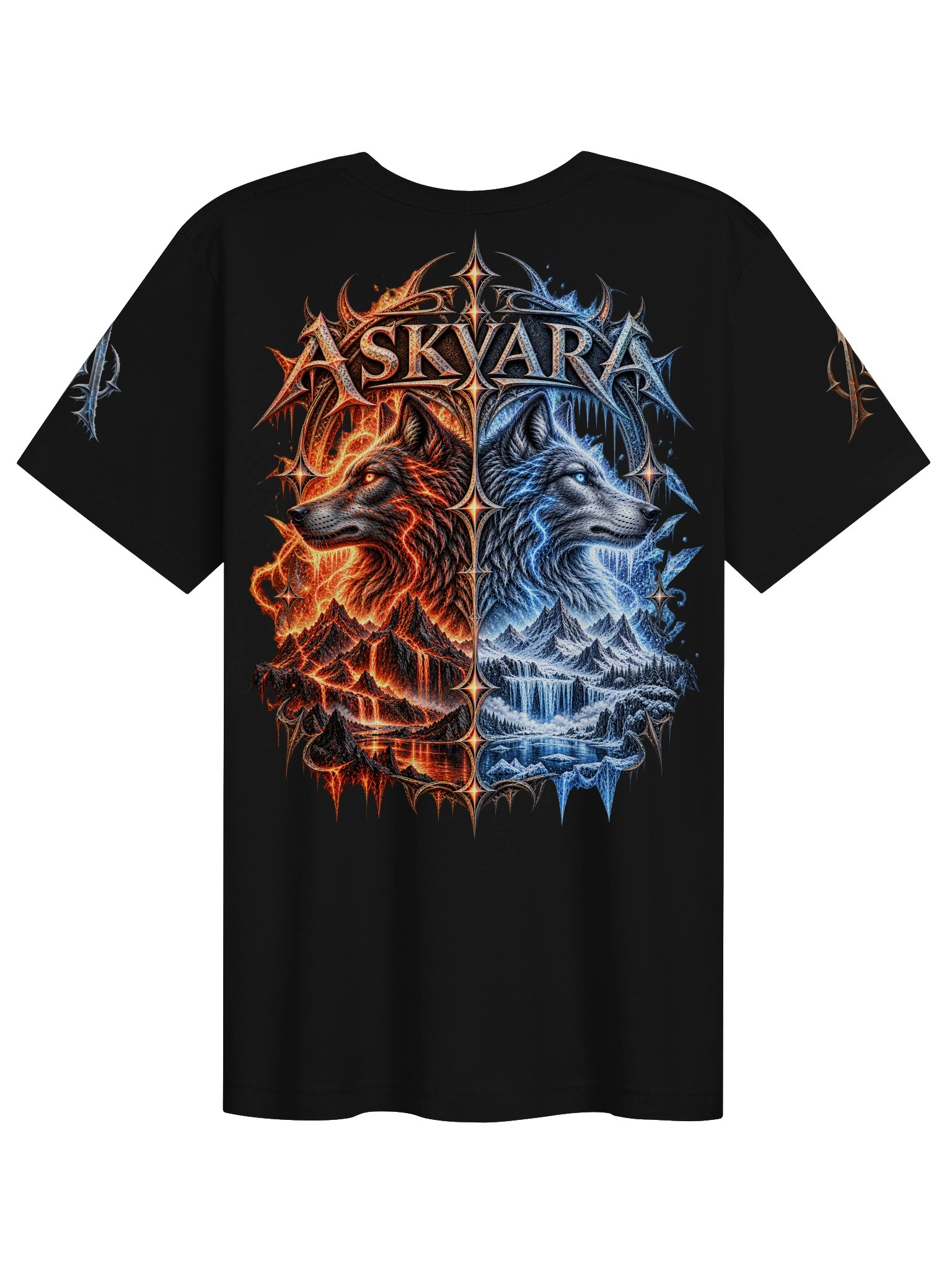 ASKVARA - Frost & Flame Wolves Tee product image (8)