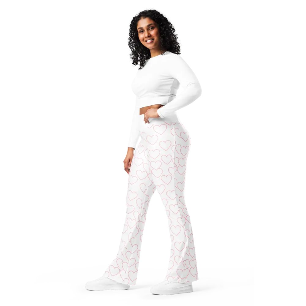 Heart Pattern Flare Pants product image (7)