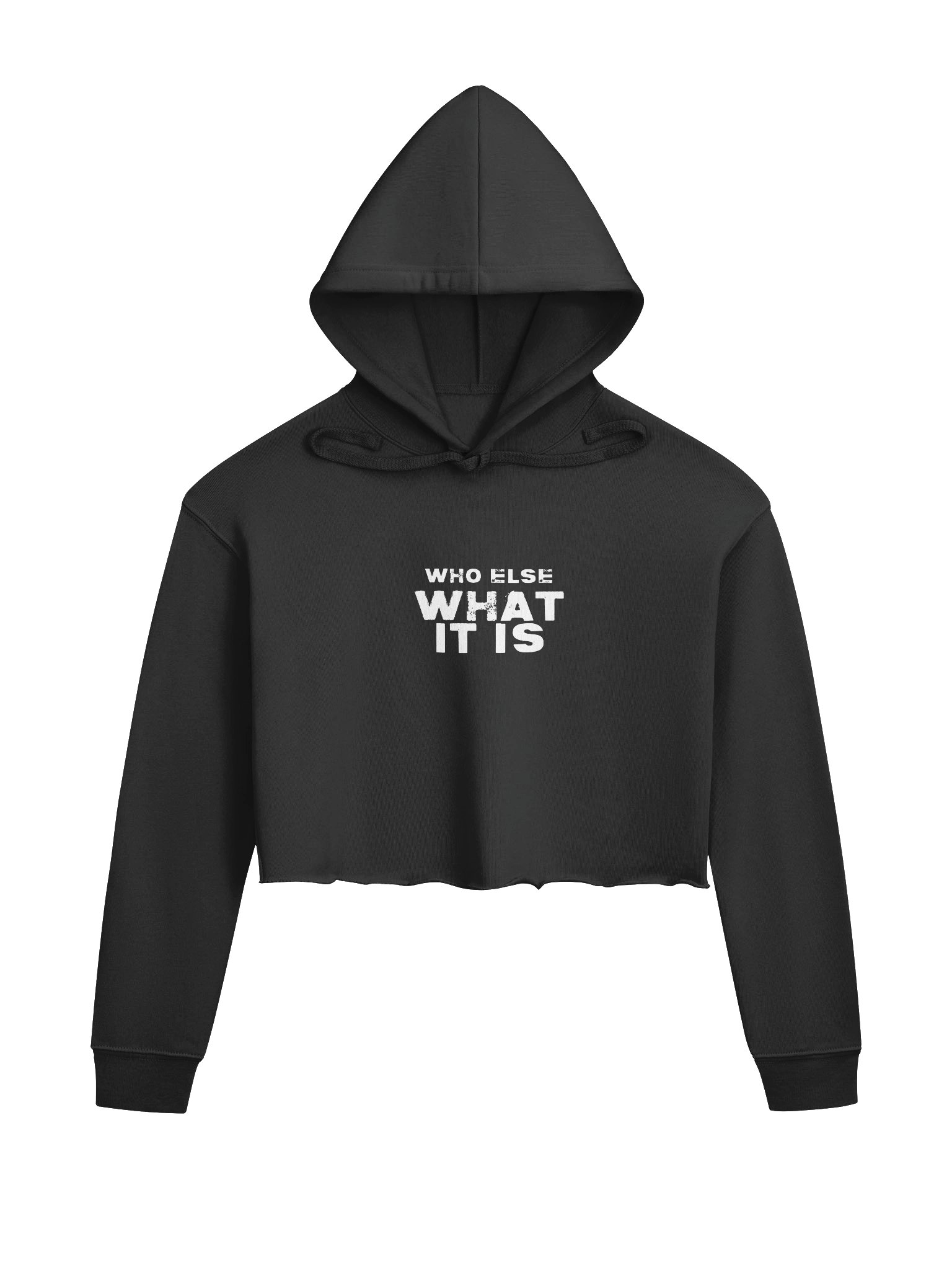 Who Else What It Is Grunge Crop Hoodie product image (1)