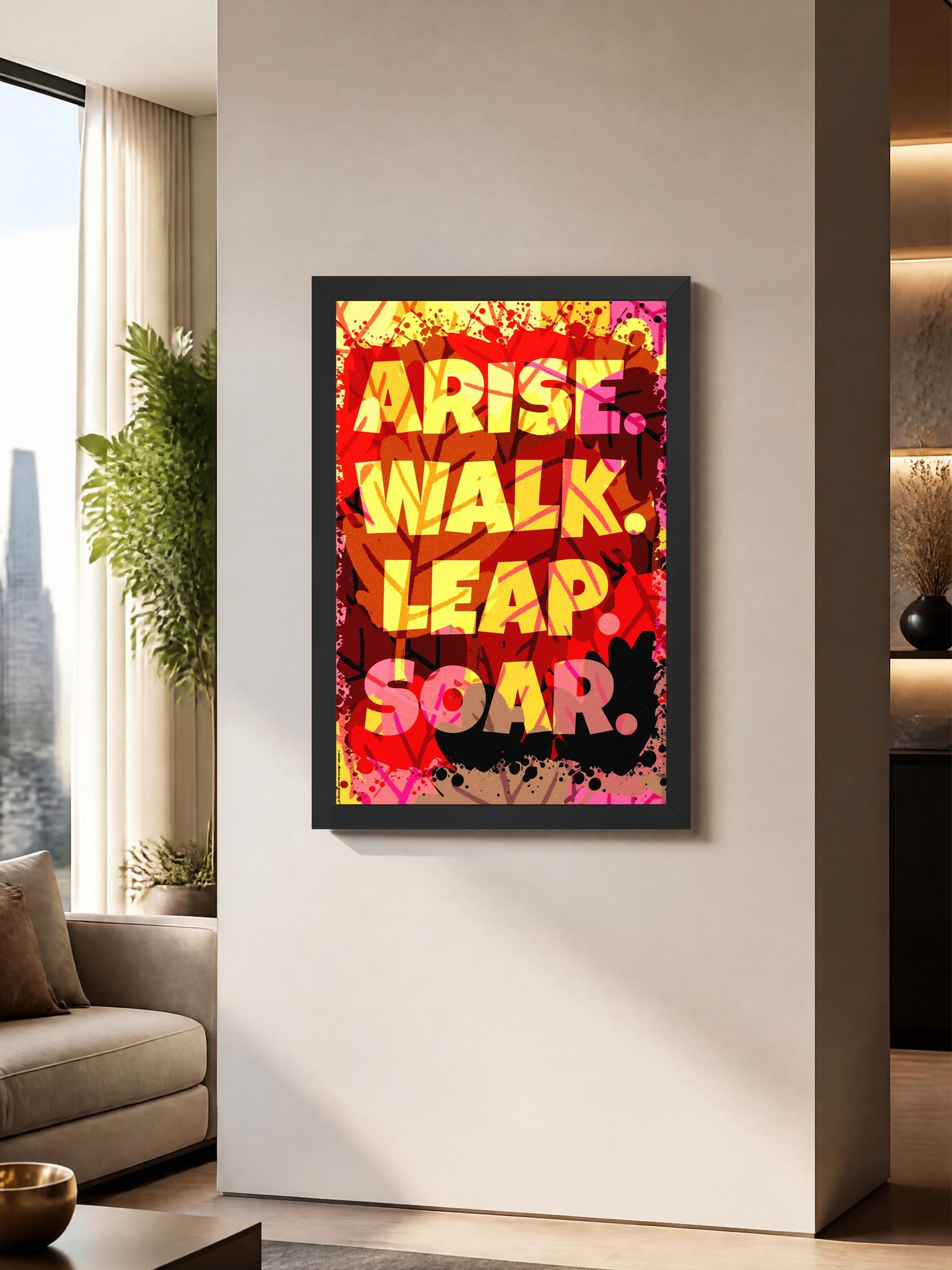 Framed High-Quality Motivational Poster Classy - Fall Aesthetic product image (25)