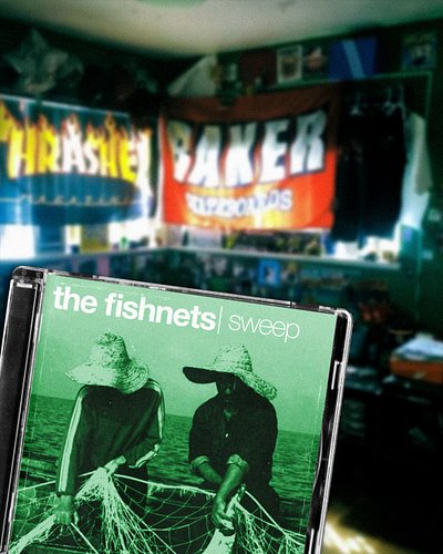 nothing like sitting and pondering life, listening to your favorite fishnets record…

design by me