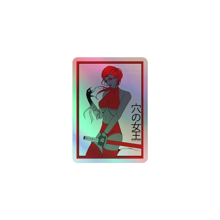 Queen of Holes (Holographic Sticker) product image (1)