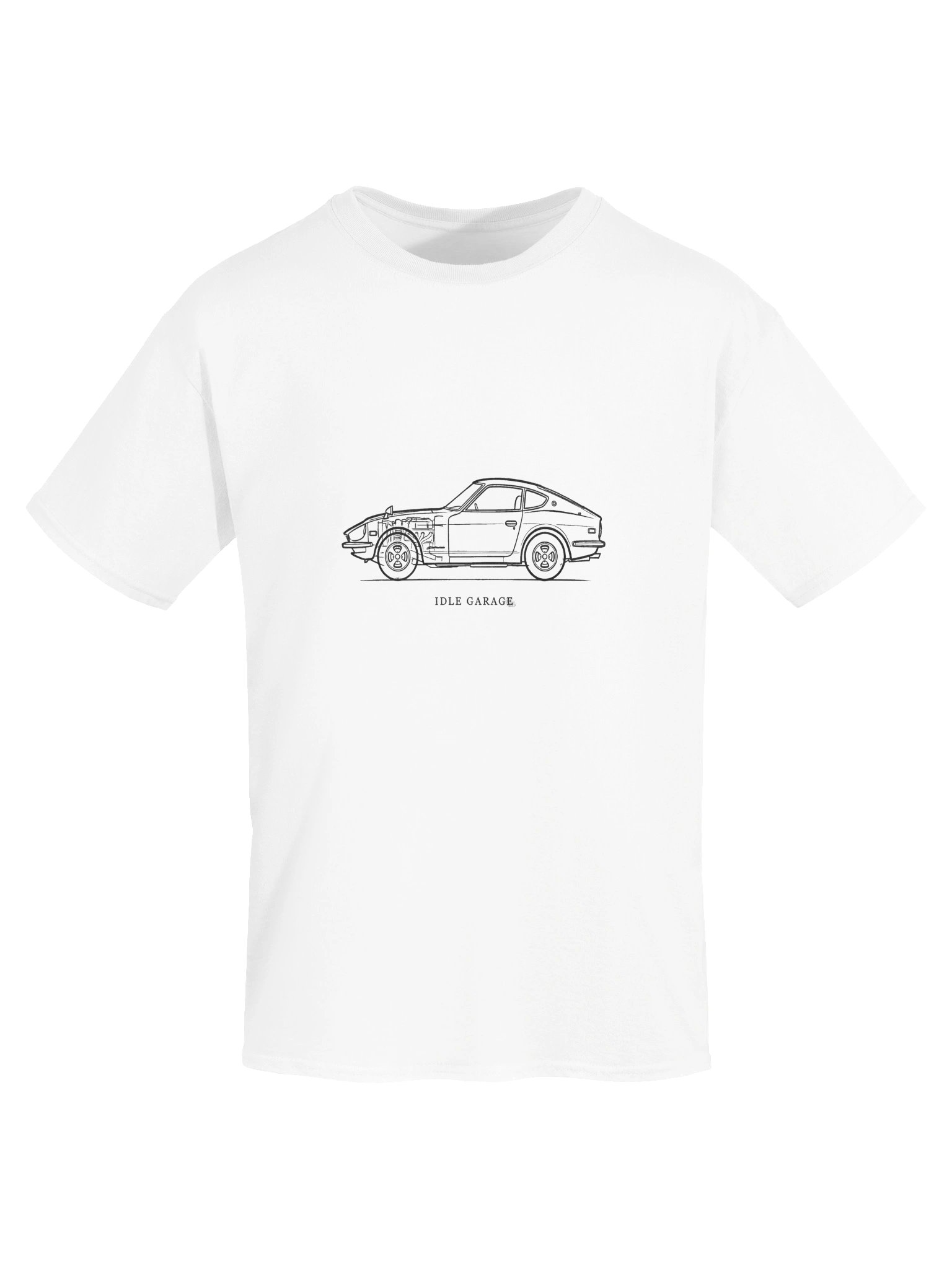 Idle Garage Classic Car Line Art Tee product image (5)