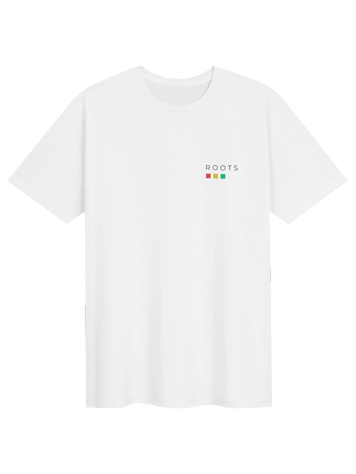 ROOTS REGGAE JBM minimalist white tee product image (1)
