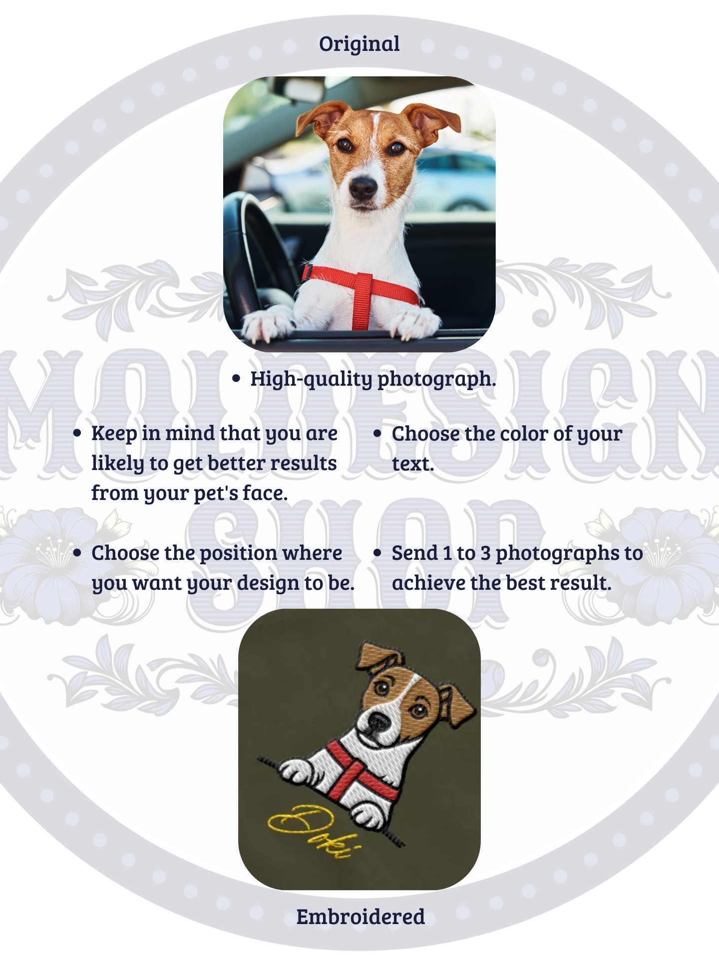 YOUR BEST FRIEND! / T-SHIRT WITH PERSONALIZED NAME / EMBROIDERED product image (8)