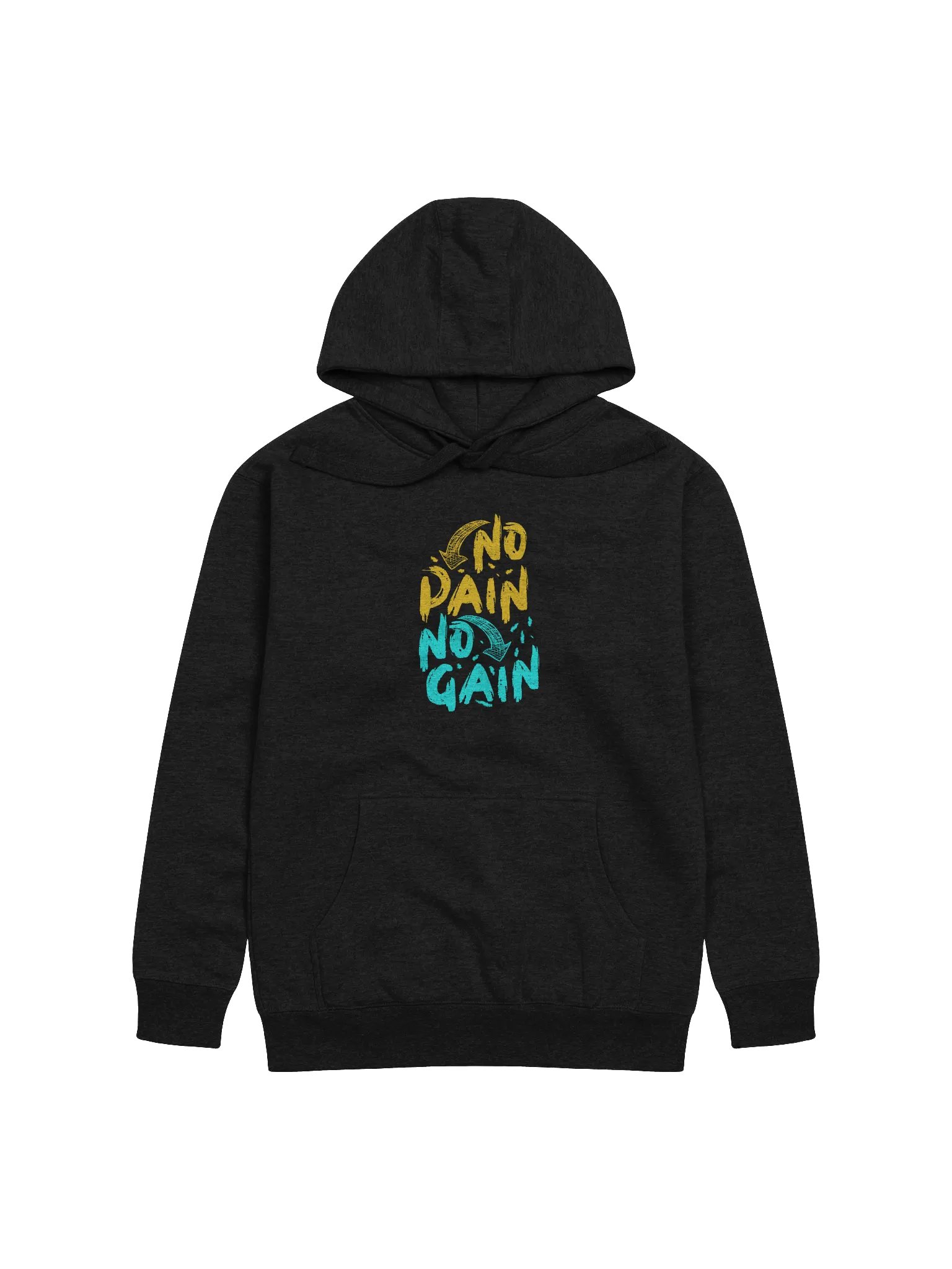 No Pain No Gain! Front Printed Hoodie product image (1)