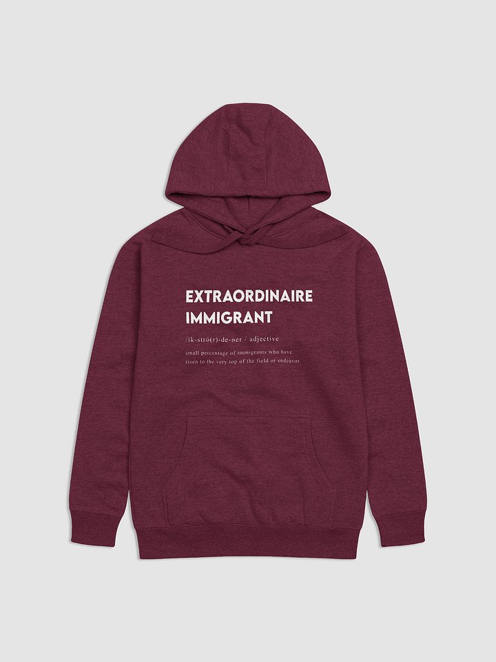 EXTRAORDINAIRE IMMIGRANT HOODIE PURPLE product image (1)