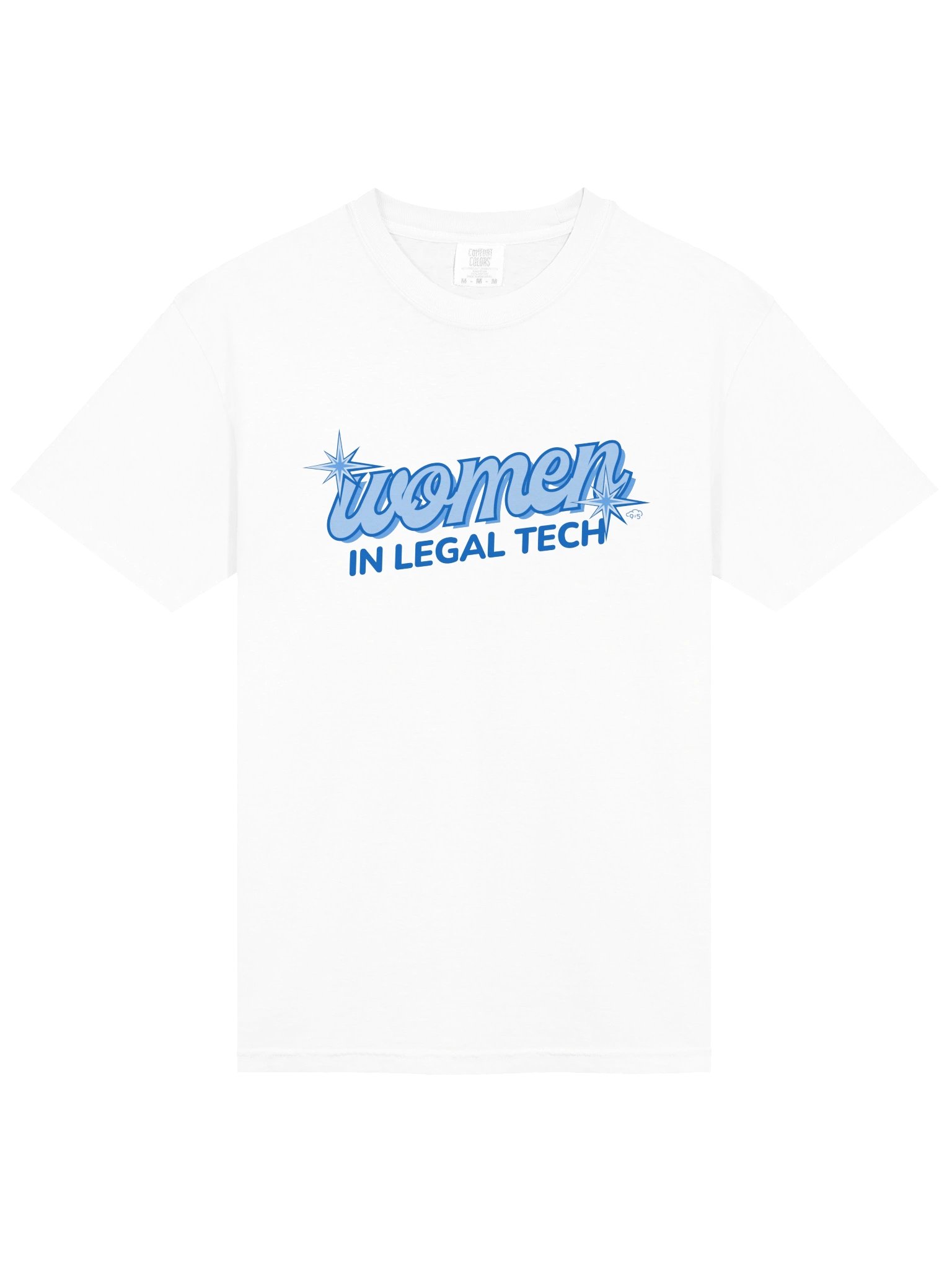 Women in Legal Tech Graphic Tee (Blue Logo) product image (9)
