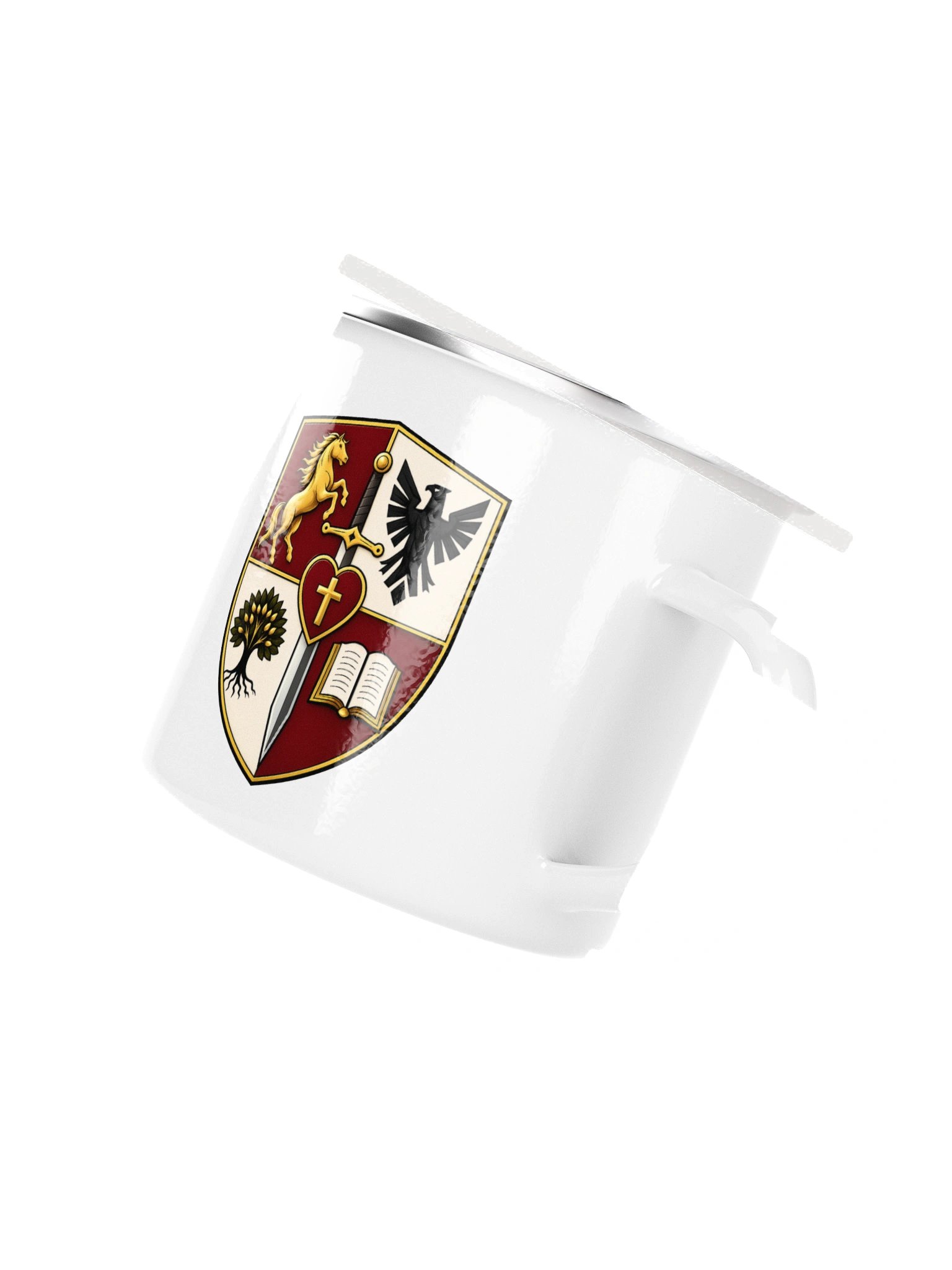 Heraldic Crest Enamel Mug product image (3)