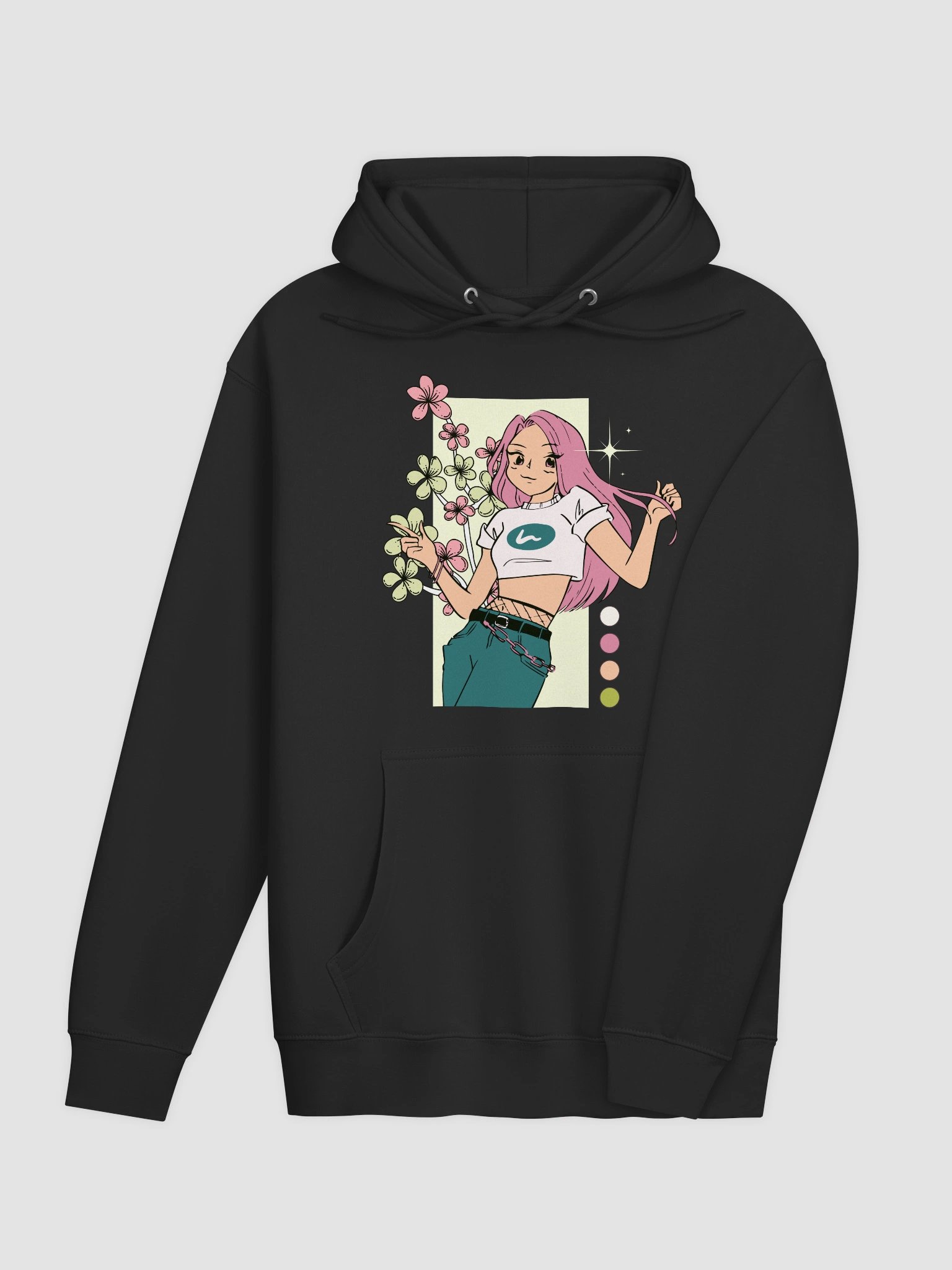 Peaceful Pink Anime Hoodie product image (25)