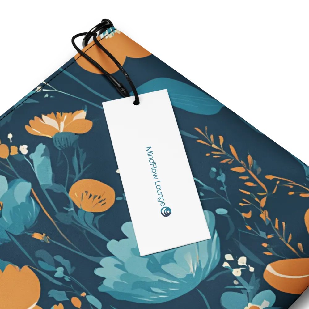 Chic Teal Flower Garden Crossbody Bag product image (7)