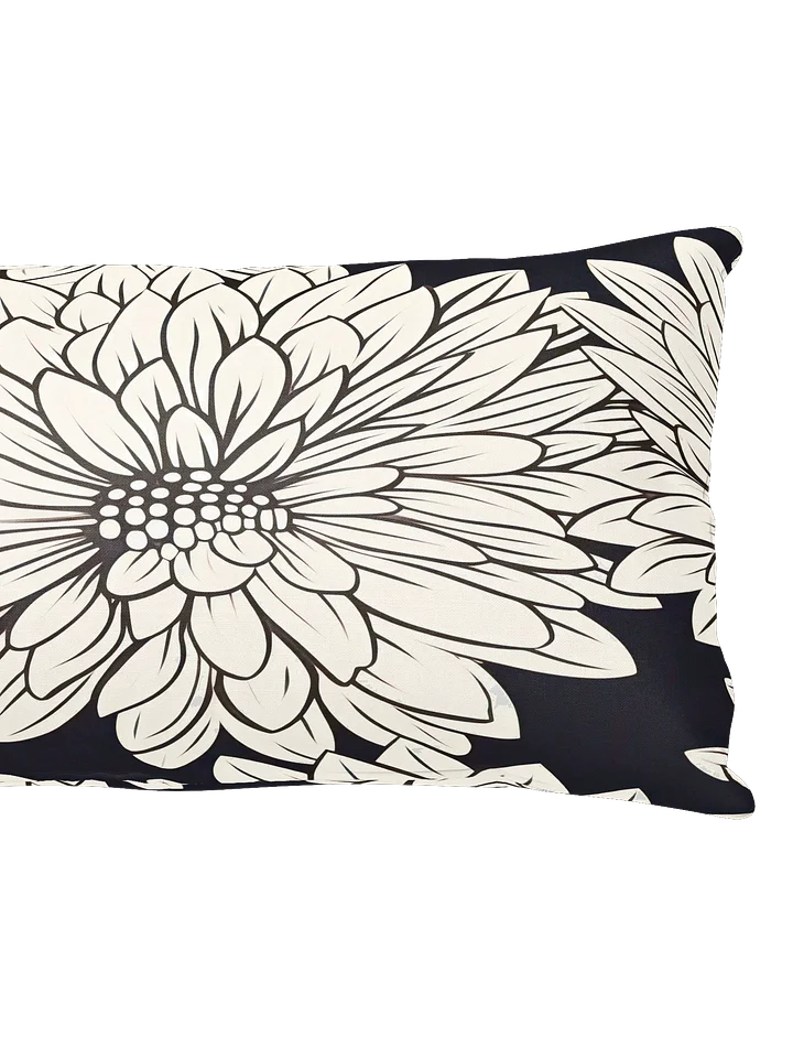 All-over Cream/Black Floral Pillow product image (2)