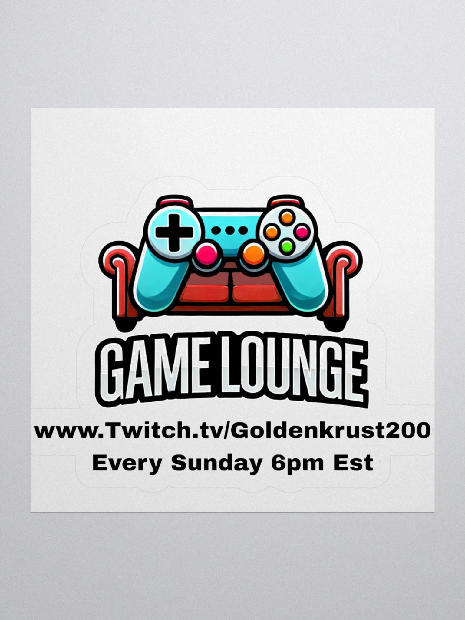 GAME LOUNGE SLAP STICKER product image (1)