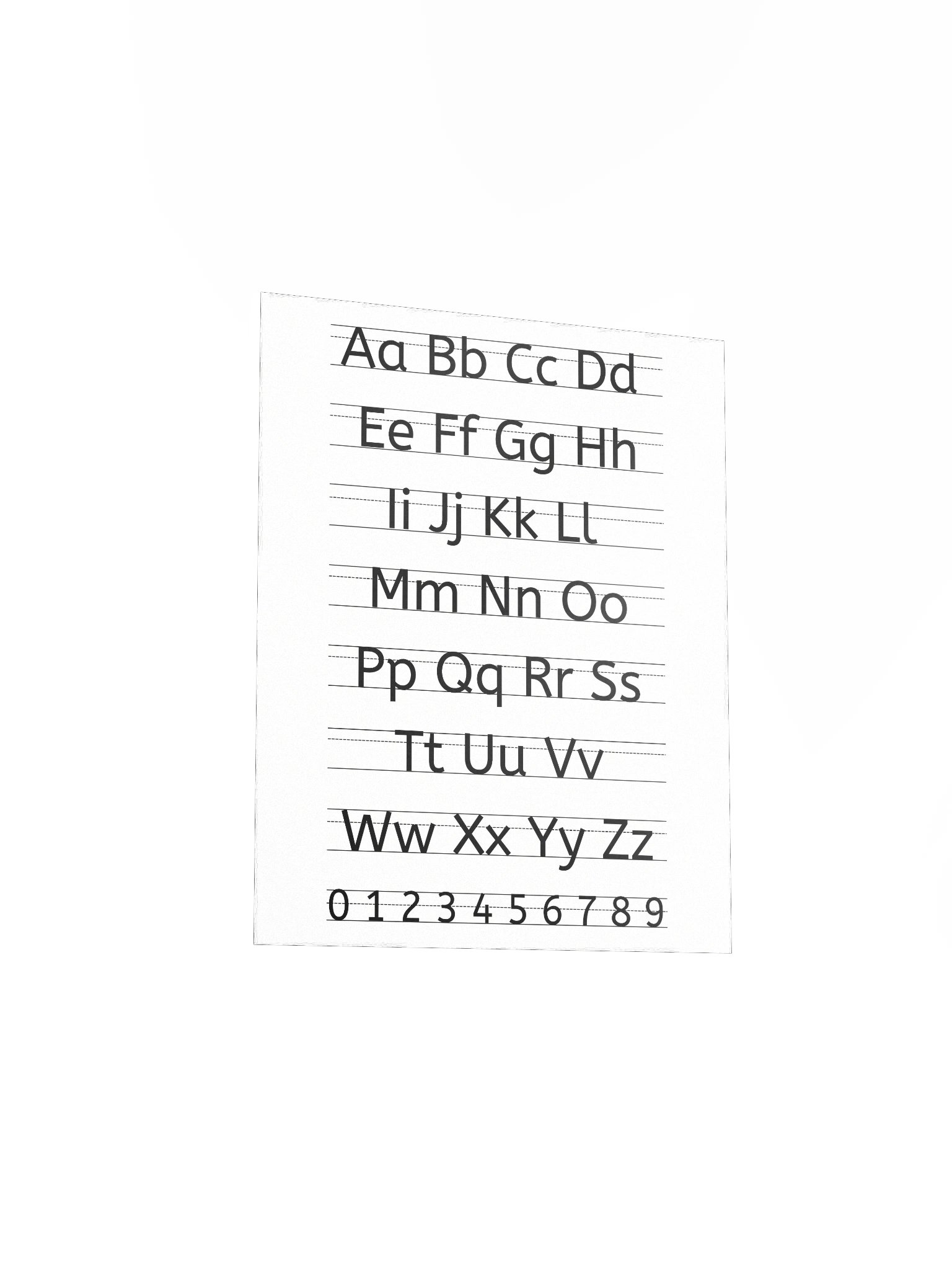 Print Alphabet Reference Chart — Wall Poster product image (4)