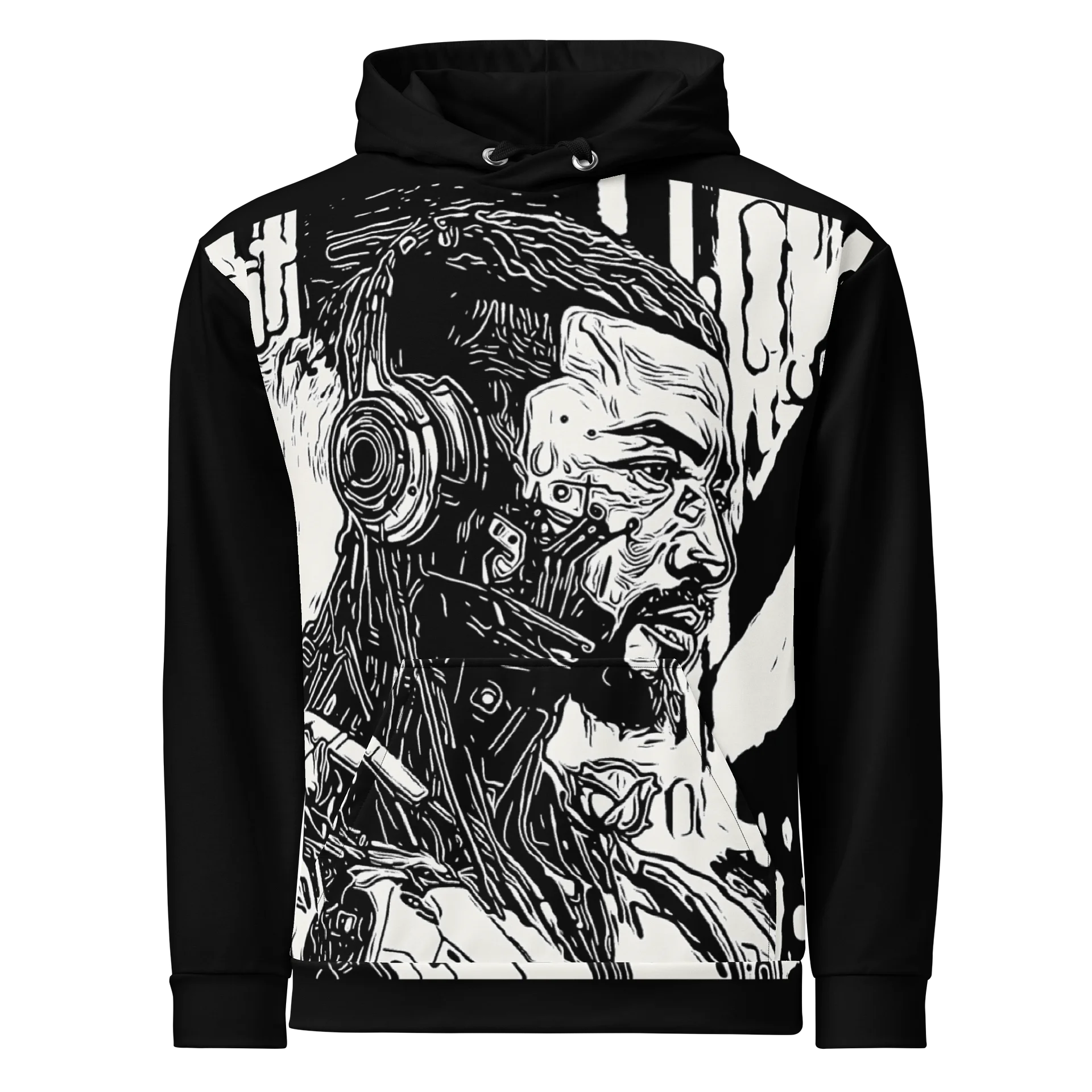 Cyber Serenity Wearable Art Hoodie product image (6)