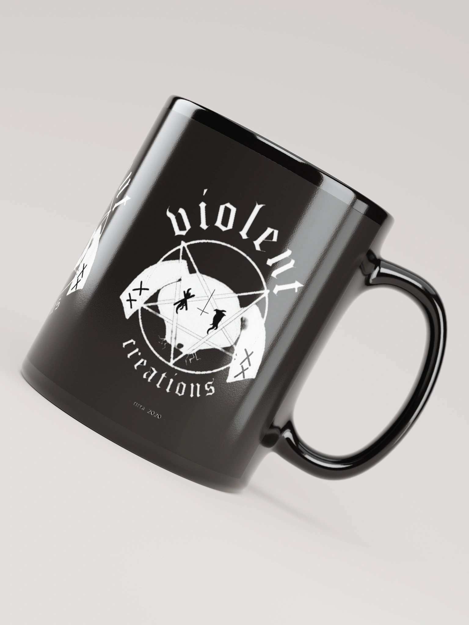 Black Metal Bunny Logo Coffee Mug product image (8)