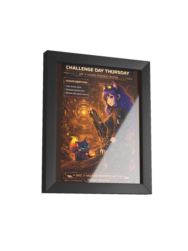• AKC // Challenge Day Thursday Poster | AKC Themed Day Series | Arkfall Kitty Collective Wall Art product image (2)