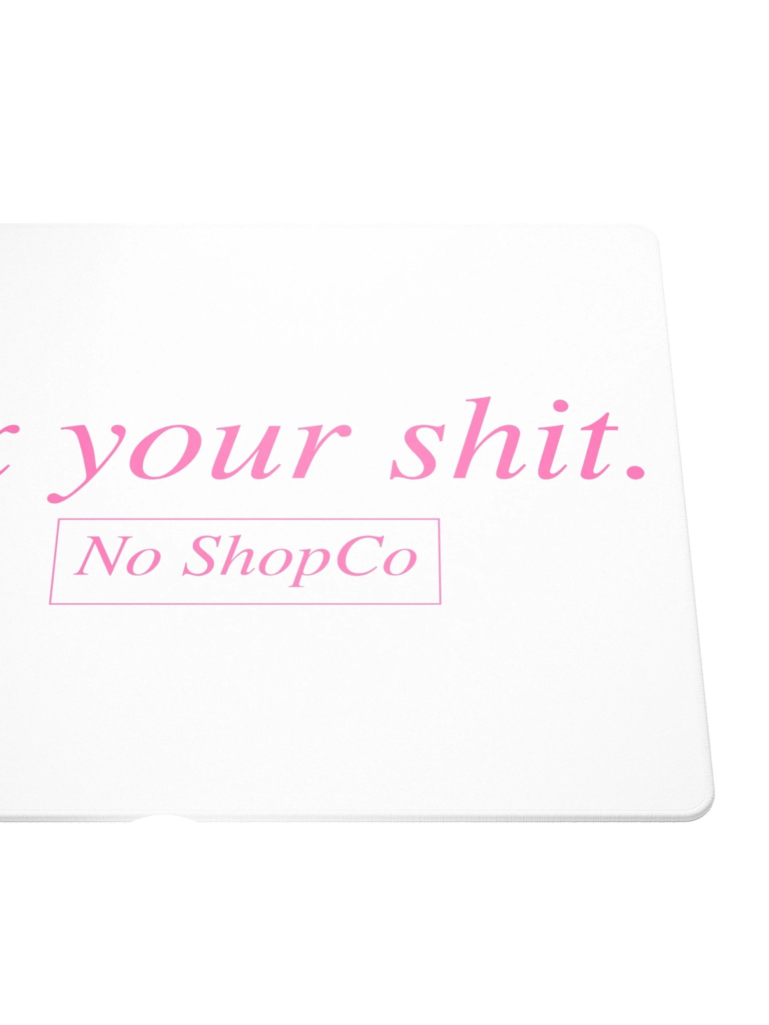 No ShopCo Gaming Mouse Pad - Pink on White product image (5)