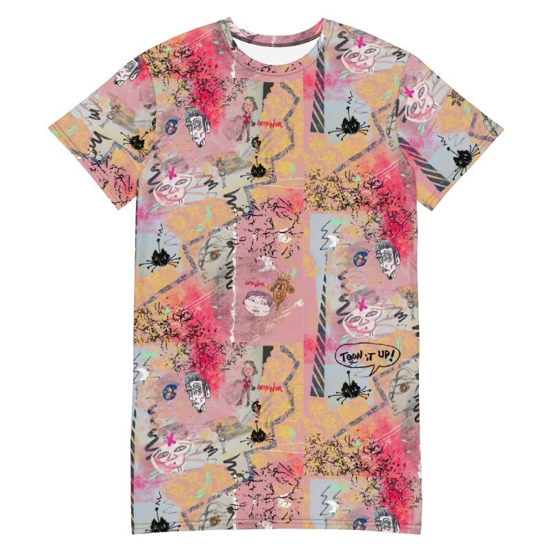 Toon it Up! T-Shirt Tunic Dress 'Rosie Toons' product image (1)