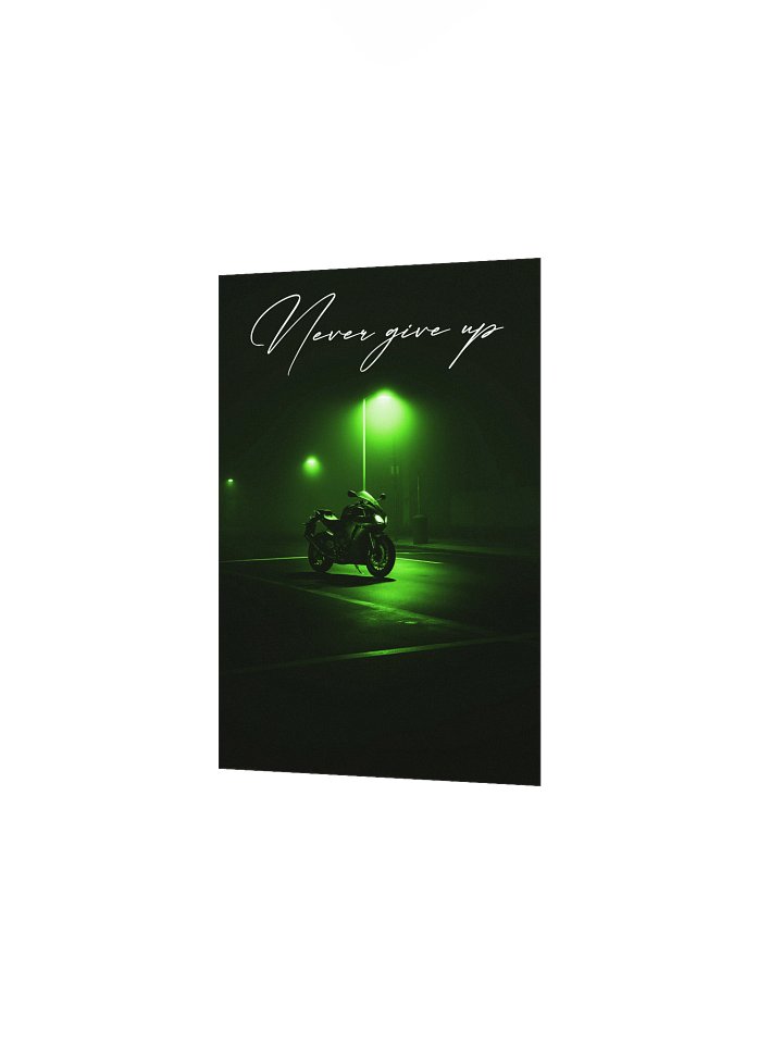 "Never Give Up" Handwritten Matte Poster product image (11)