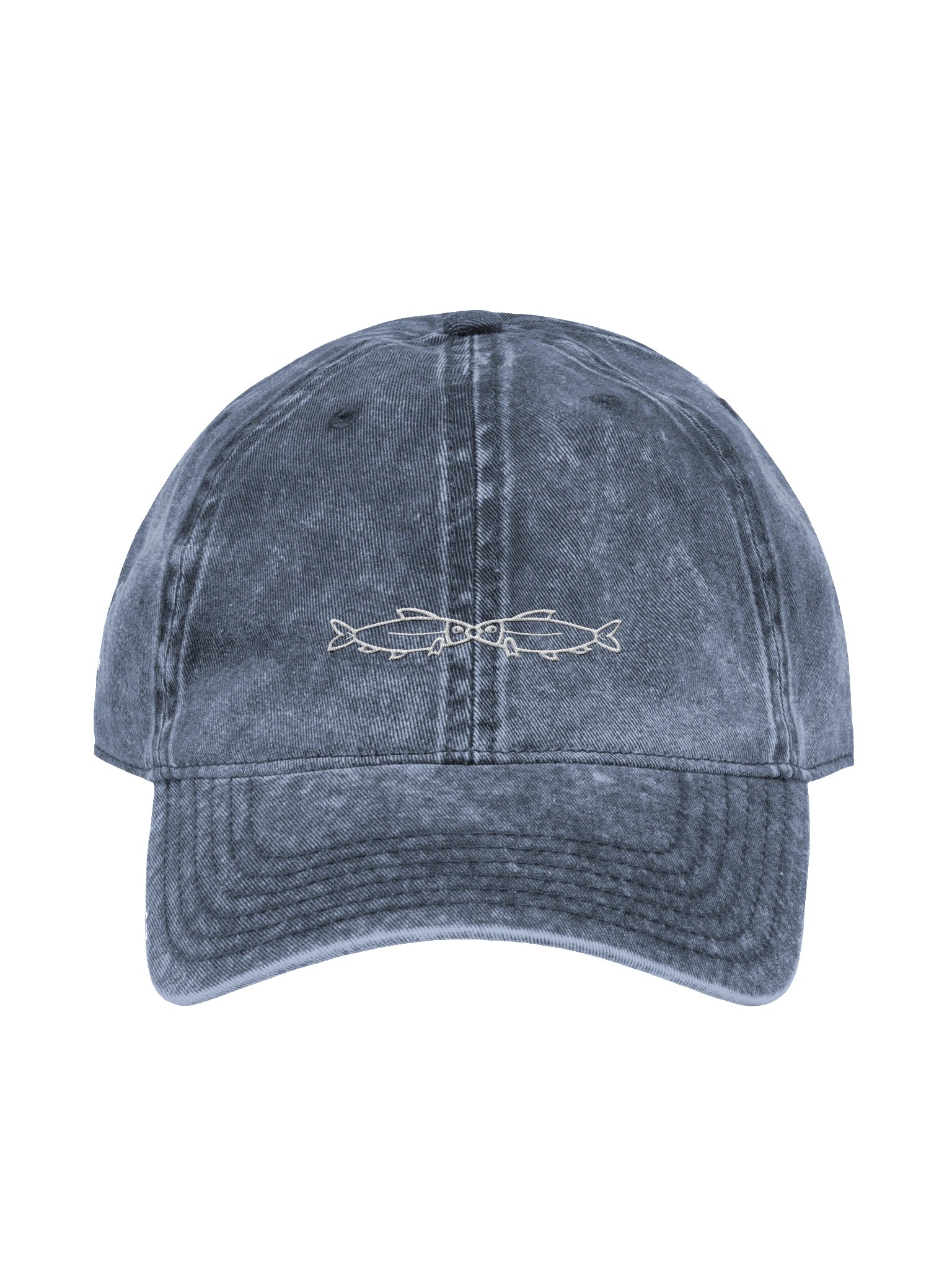Embroidered Denim Fish Hat product image (1)