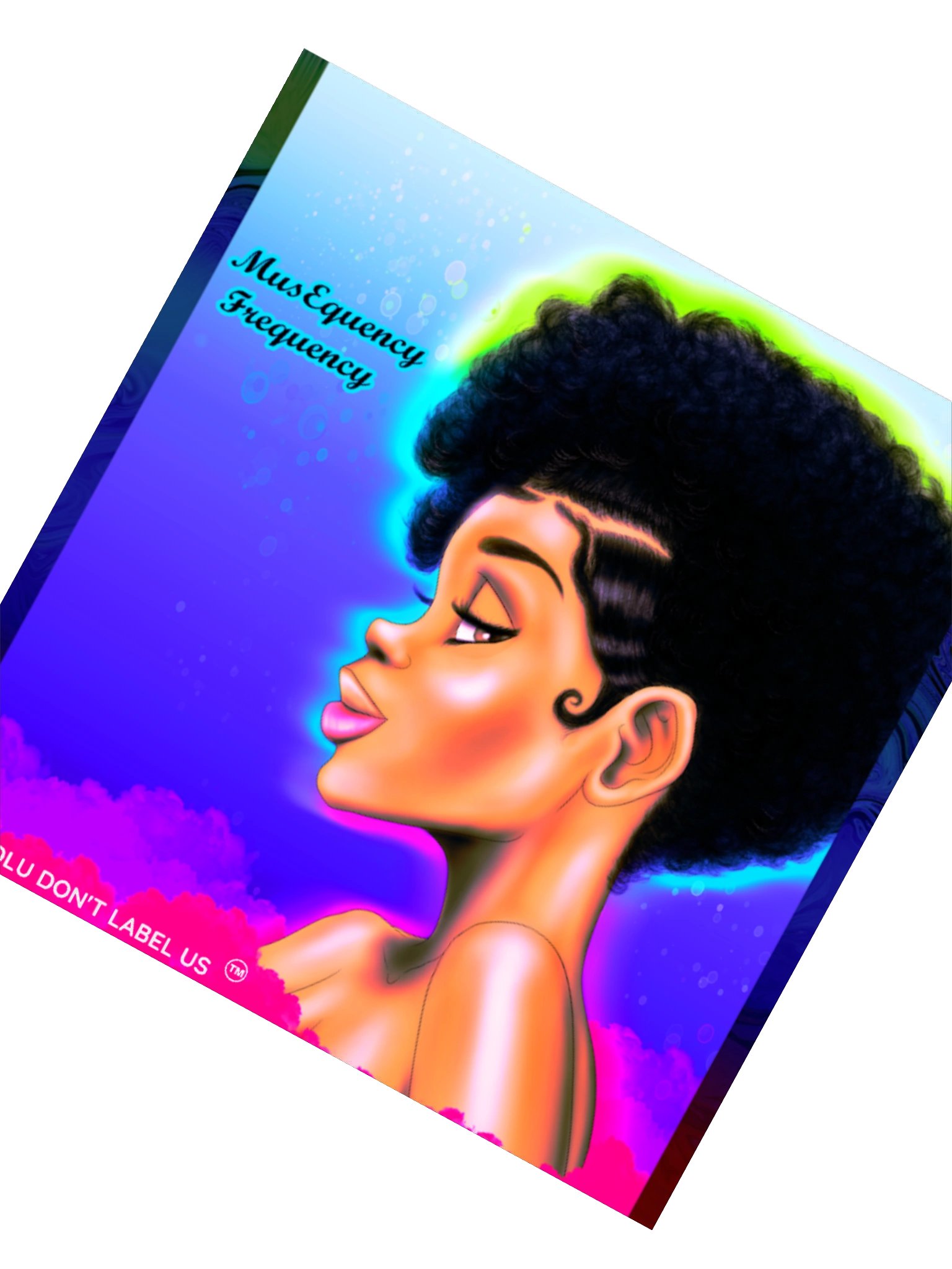 Cosmic Afro Kiss Cut Stickers product image (2)