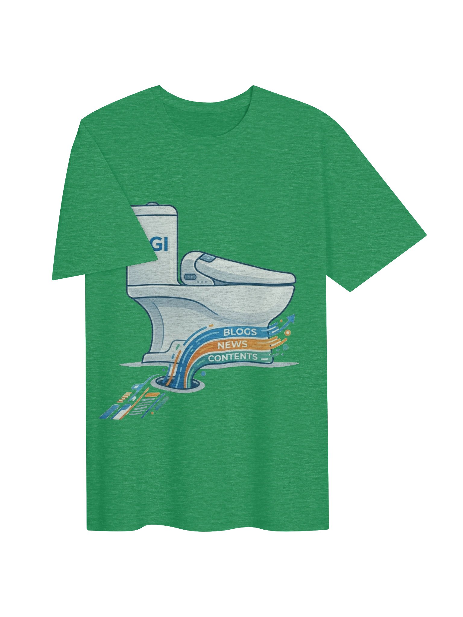 AGI Content Factory T-Shirt | AI Slop Humor for Future Natives product image (3)