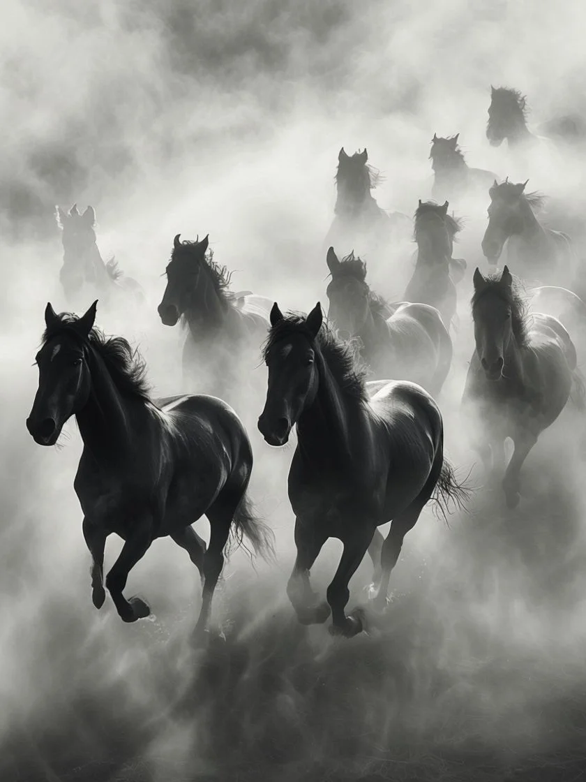 Misty Equine Elegance Framed Poster product image (1)